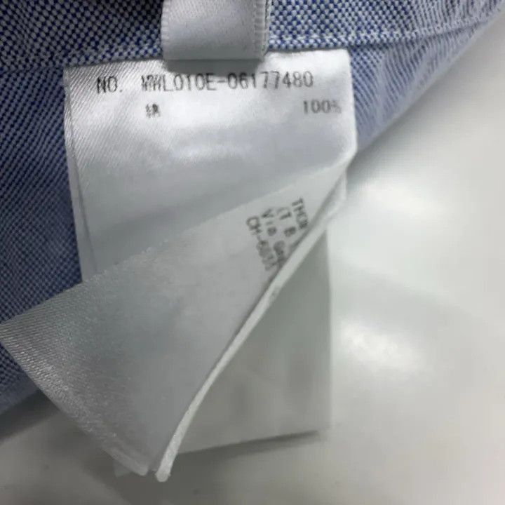 Thom Browne Thom Browne Long Sleeve Cotton Shirt in Light Blue -2507 Size US S / EU 44-46 / 1 - 4 Thumbnail