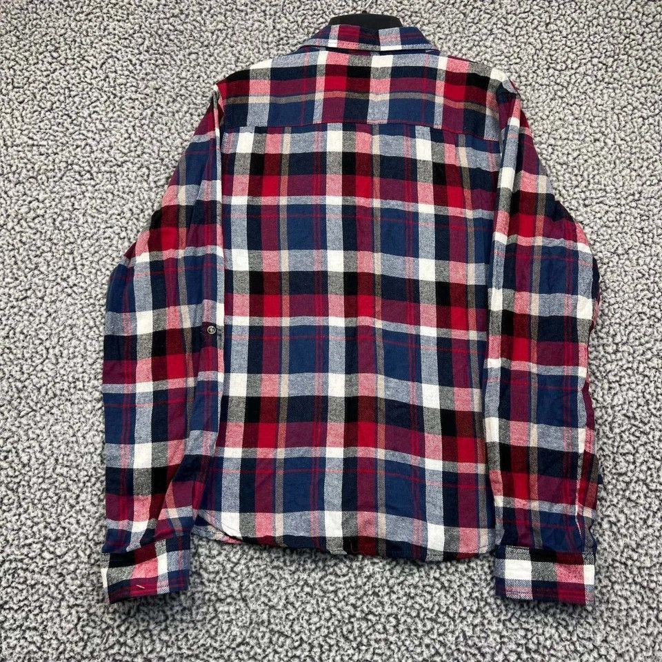 Passport Passport Shirt Women Plaid Flannel Button Up Collared XL Size XL / US 12-14 / IT 48-50 - 2 Thumbnail
