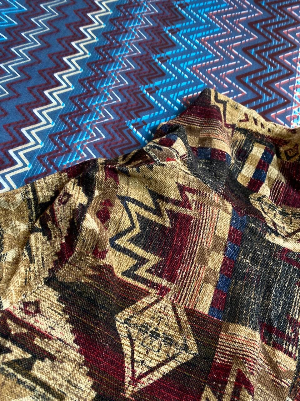 Lauren Ralph Lauren × Polo Ralph Lauren × Ralph Lauren LRL Ralph Lauren Jeans Aztec Long Sleeve Blouse Size S / US 4 / IT 40 - 7 Thumbnail