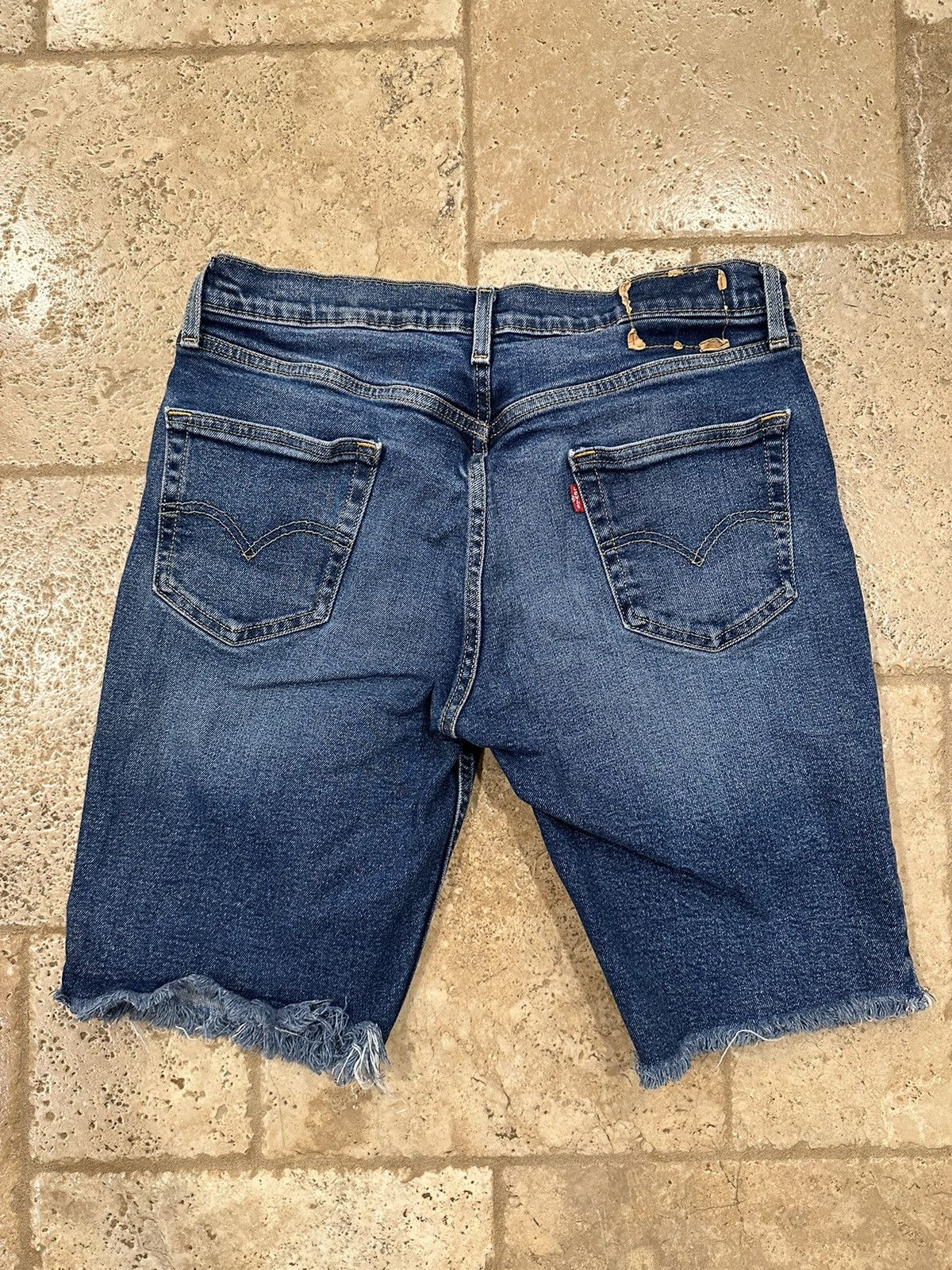 Levi's Levi’s Vintage Clothing Cut Jean Shorts Jorts Blue Denim Size US 32 / EU 48 - 4 Thumbnail