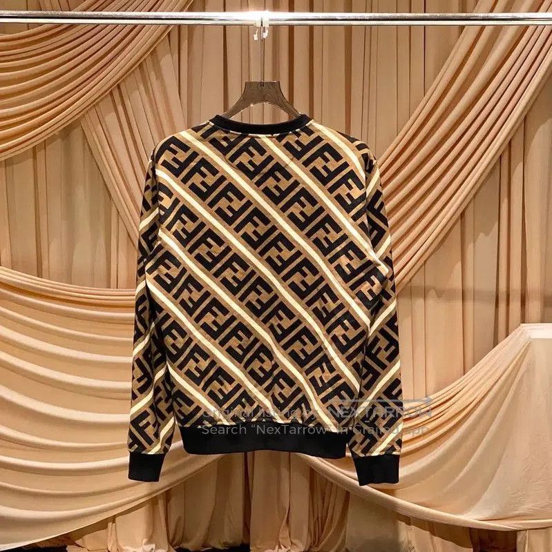 Fendi Fendi Color Block Cotton Sweatshirt for Women . Size M / US 6-8 / IT 42-44 - 2 Thumbnail