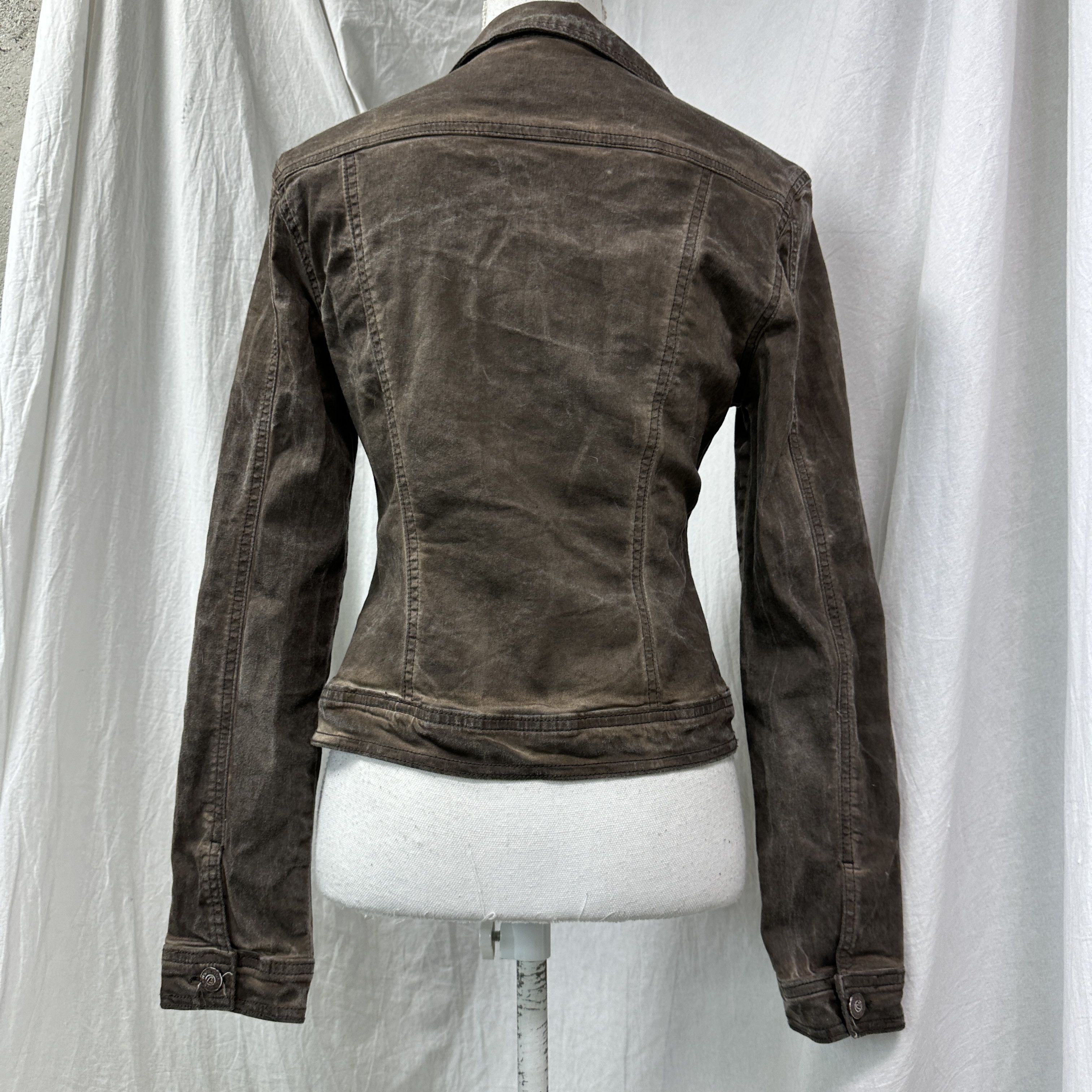 Vintage Vintage Casual Preppy Washed Fitted Jacket Y2K Size M / US 6-8 / IT 42-44 - 6 Thumbnail