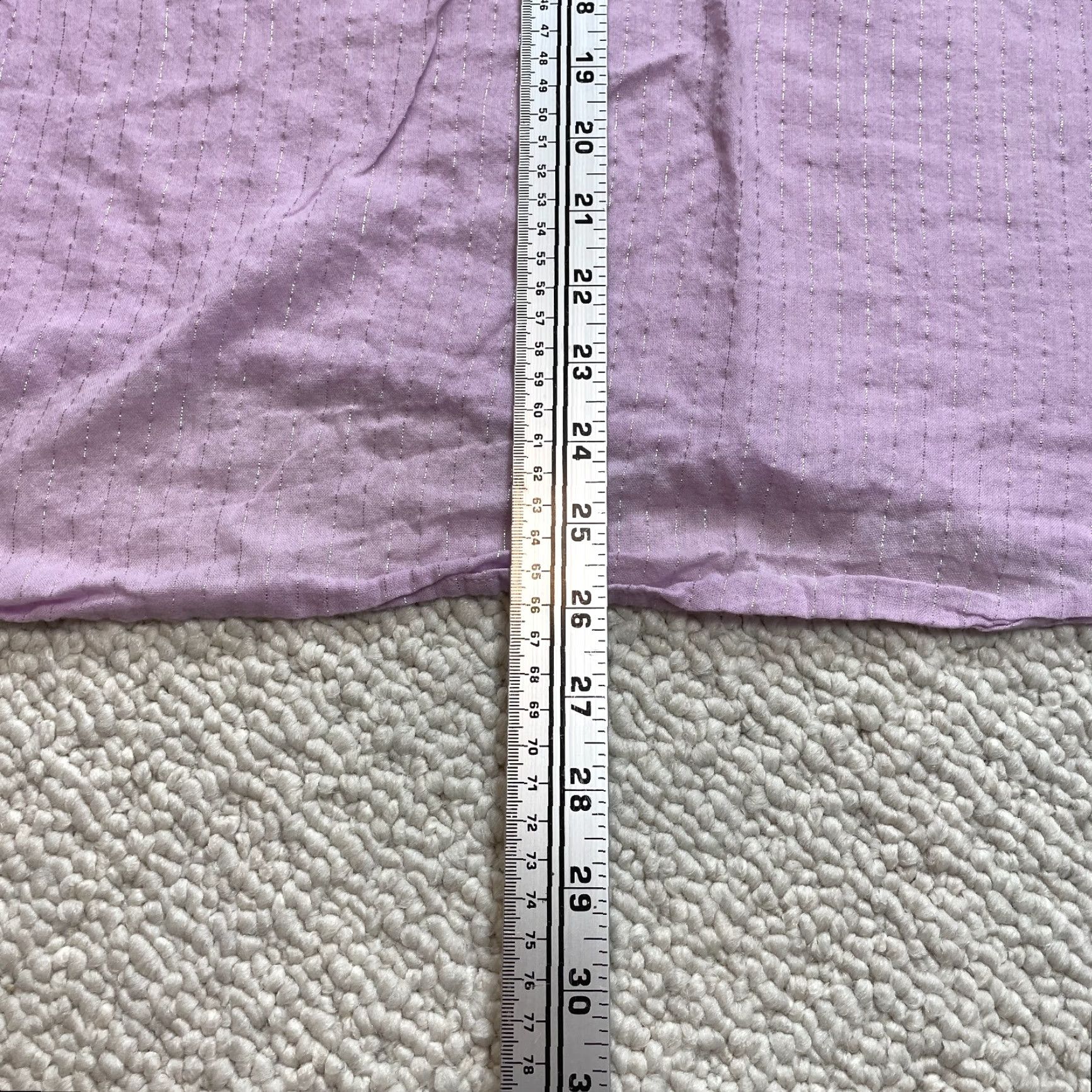 Mossimo Mossimo Long Sleeve Shirt Womens Plus 18W Light Purple Split Neck Shiny Striped Size XXL / US 16-18 / IT 52-54 - 6 Thumbnail