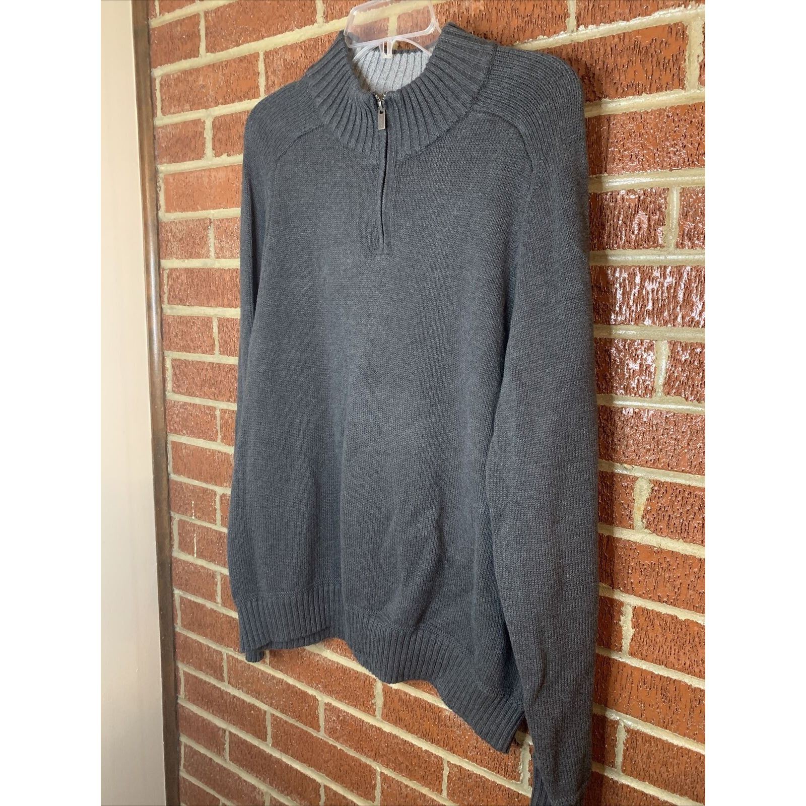 Lands' End Lands End Mens Drifter 1/4 Zip Pullover Gray Large Size US L / EU 52-54 / 3 - 2 Thumbnail
