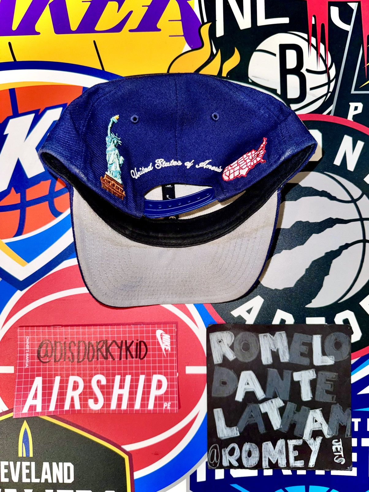 New Era Navy Blue New Era 9FIFTY USA Embroidered Snapback Size ONE SIZE - 5 Thumbnail