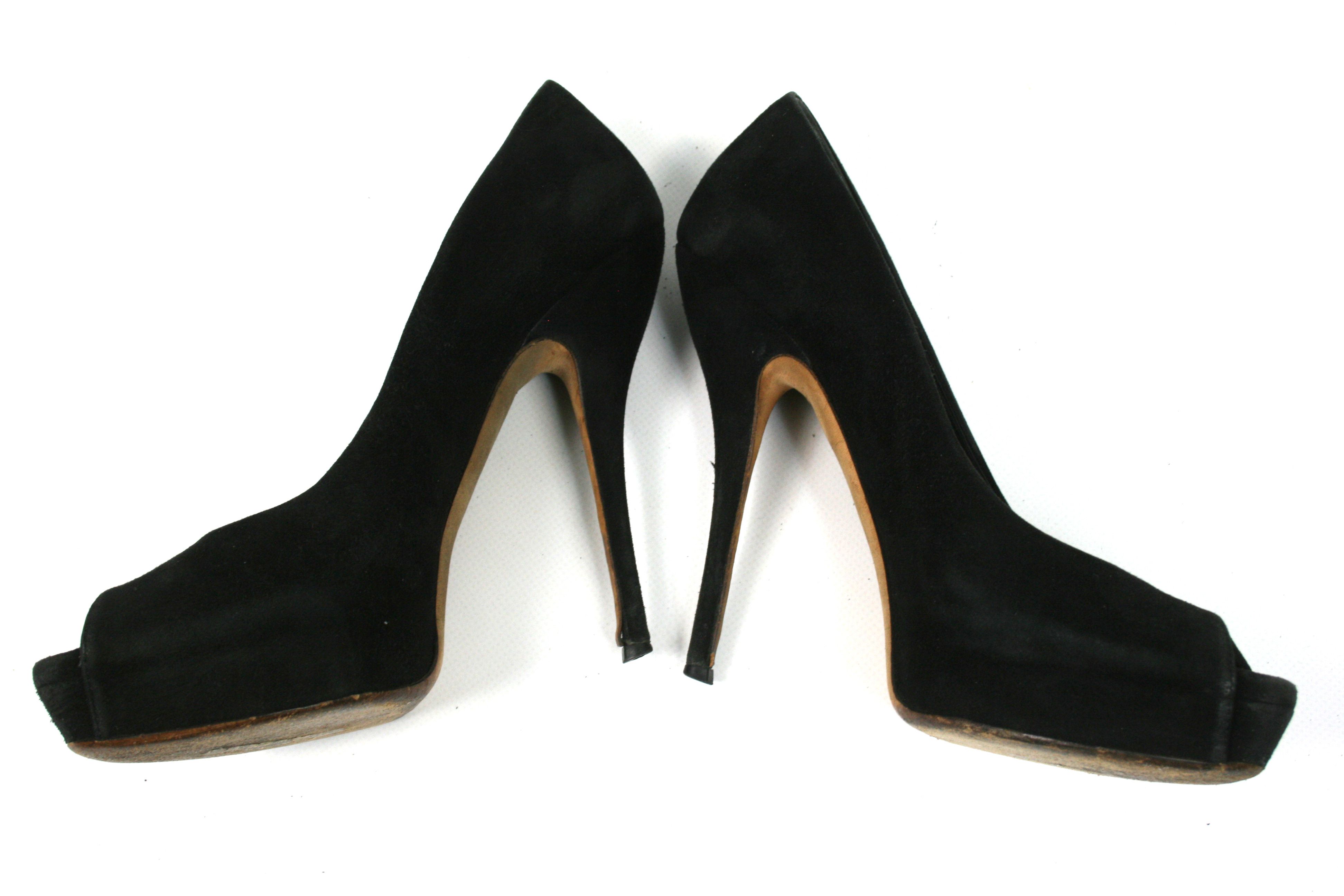 Gucci 00S Tom Ford Era Suede Pump Heels Vintage Size US 7.5 / IT 37.5 - 7 Thumbnail