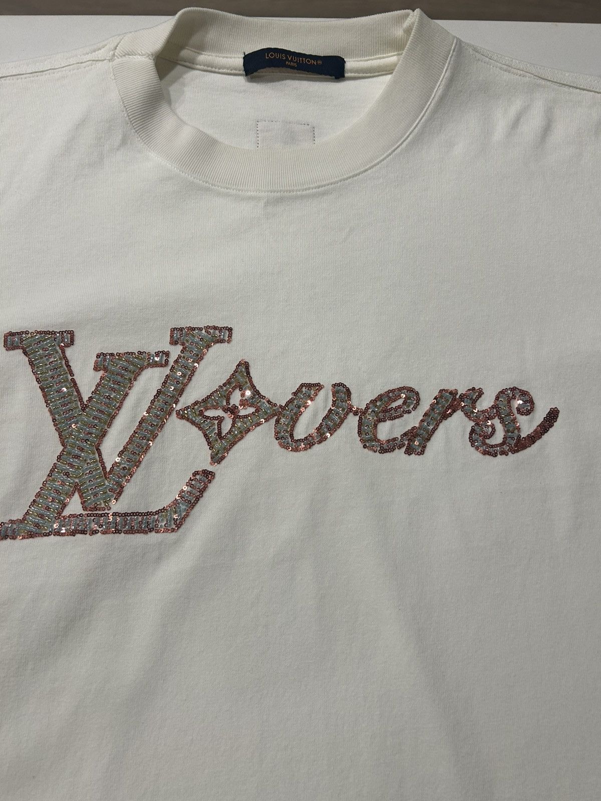 Louis Vuitton Lovers Embroidered Short-Sleeved T-Shirt Size US S / EU 44-46 / 1 - 2 Thumbnail
