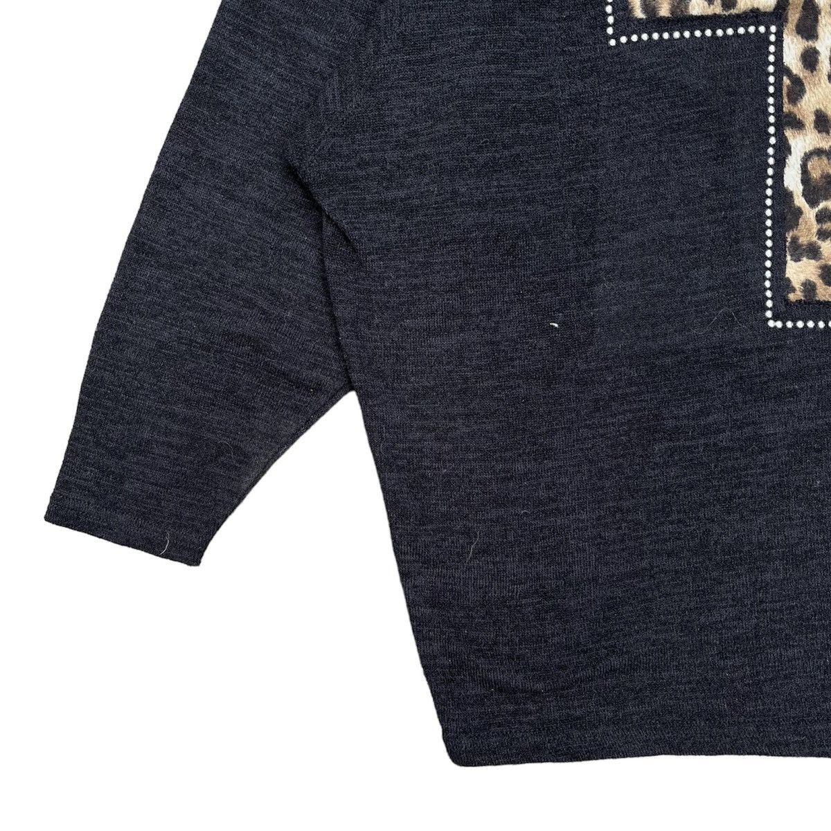 If Six Was Nine × Japanese Brand × Le Grande Bleu (L.G.B.) 2000s Knick Knack Cross Leopard Gothic Lgb Punk Long Sleeve Size US L / EU 52-54 / 3 - 6 Thumbnail