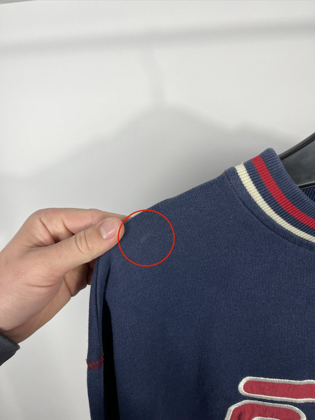 Fila Fila Vintage Sweatshirt Big Logo Navy Crewneck Size L Jumper Size US L / EU 52-54 / 3 - 11 Thumbnail