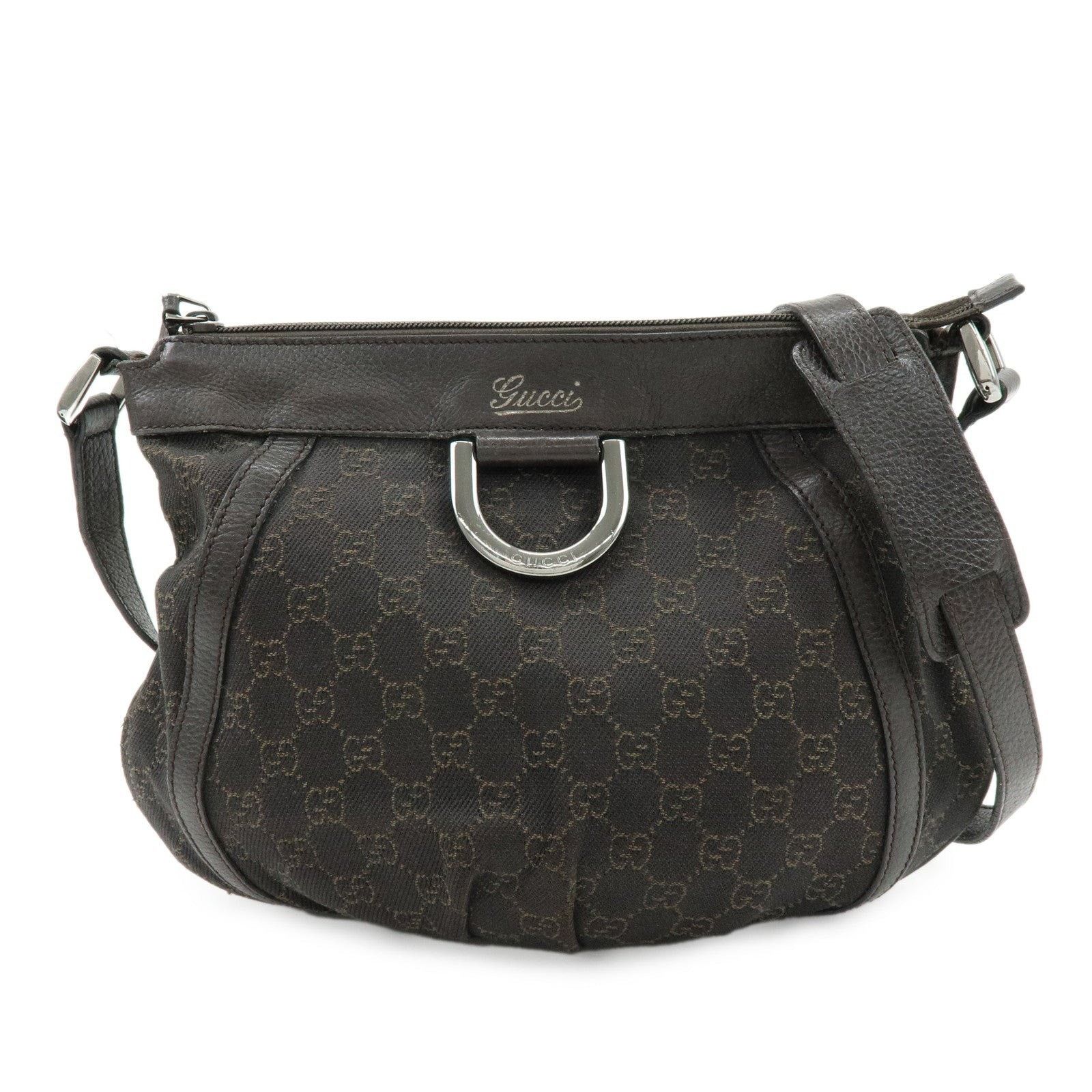 Gucci Gucci Abbey GG Canvas Shoulder Bag Brown Size ONE SIZE - 1 Thumbnail