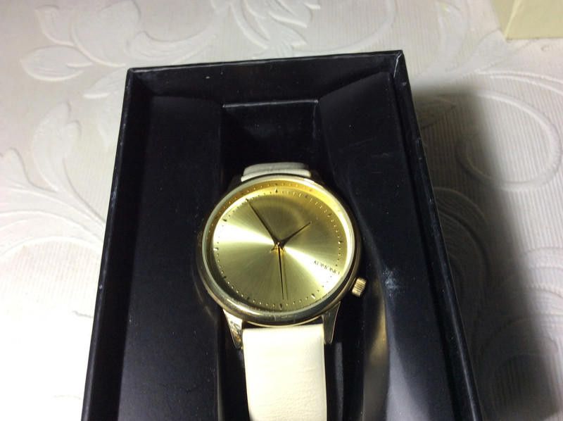 Komono Komono Estelle Pastel Gold dial grey leather strap watch Size ONE SIZE - 8 Thumbnail
