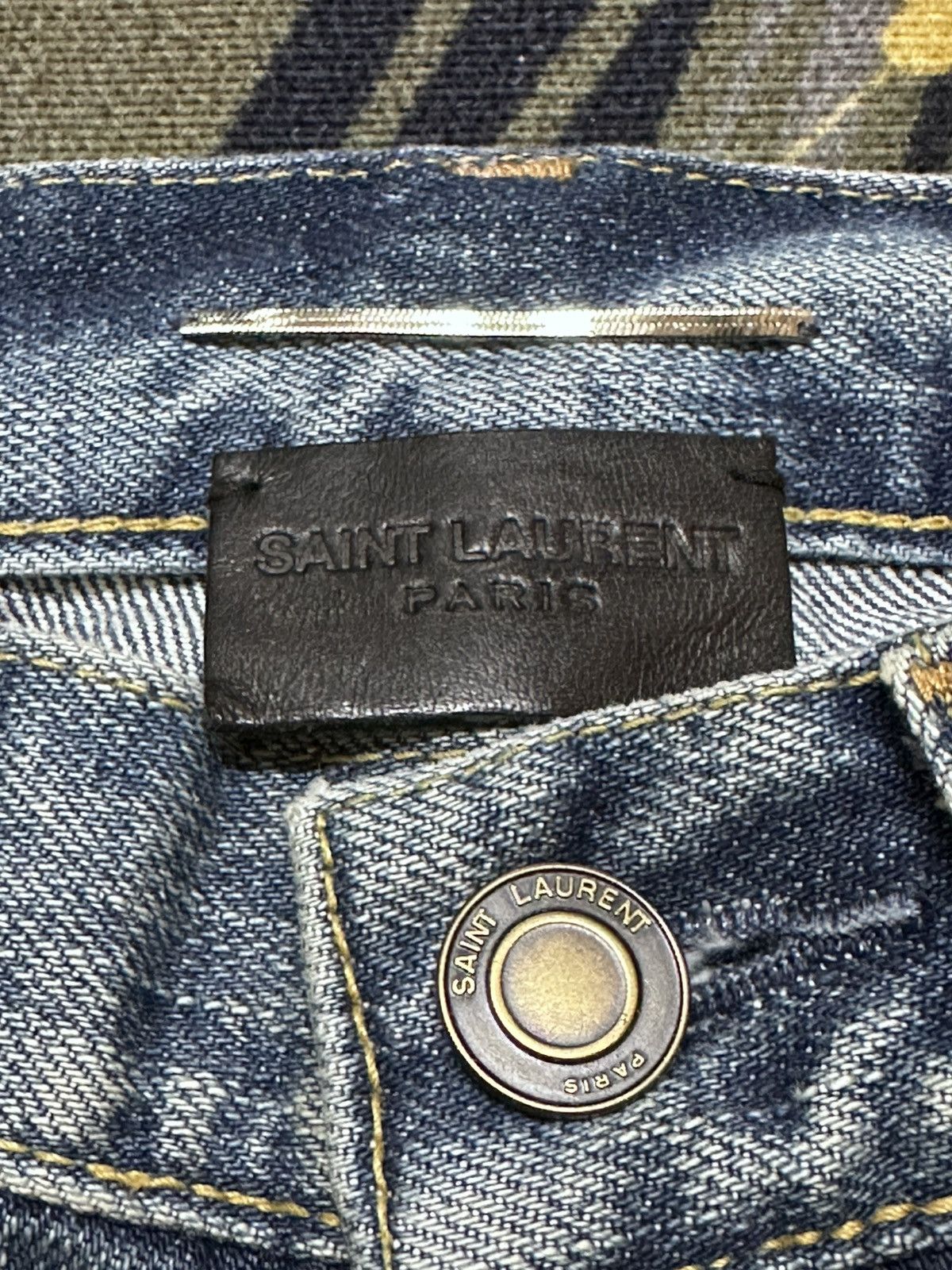 Saint Laurent Paris Vintage Saint Laurent Paris Straight Leg Denim Size US 31 - 10 Thumbnail