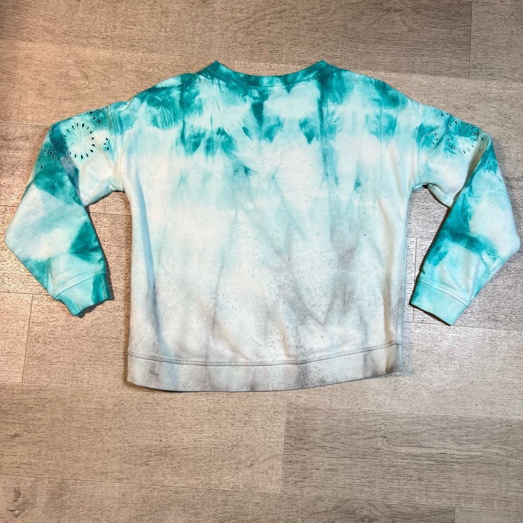 Boden Boden Arabella Eyelet Ombré Tie-dyed Crewneck Pullover Sweatshirt, Women’s Small Size S / US 4 / IT 40 - 8 Thumbnail