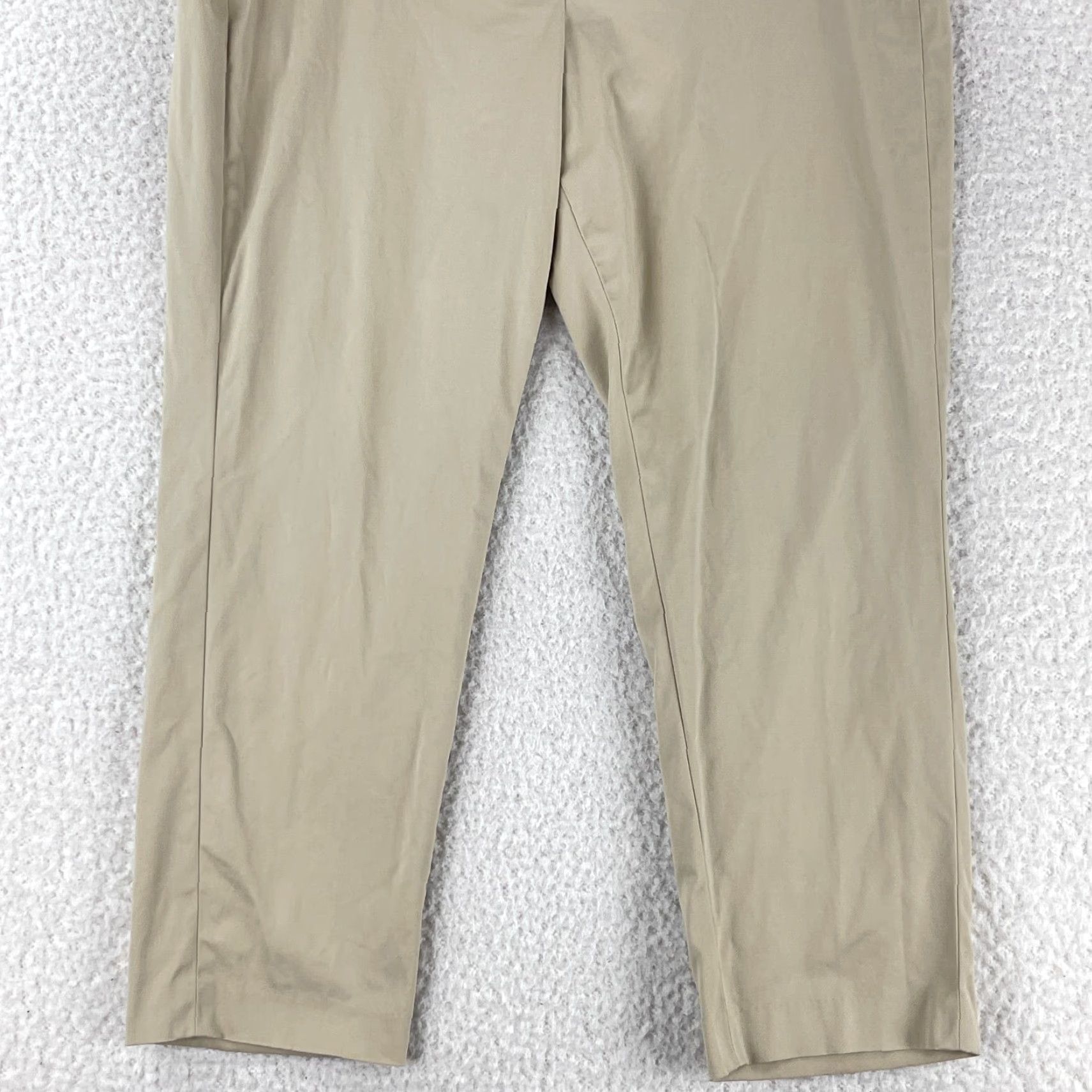J. Jill J. Jill Petites Beige Cropped Chino Pants Womens Mid-Rise Straight Leg 14P XS? Size 36" / US 14 / IT 50 - 3 Thumbnail