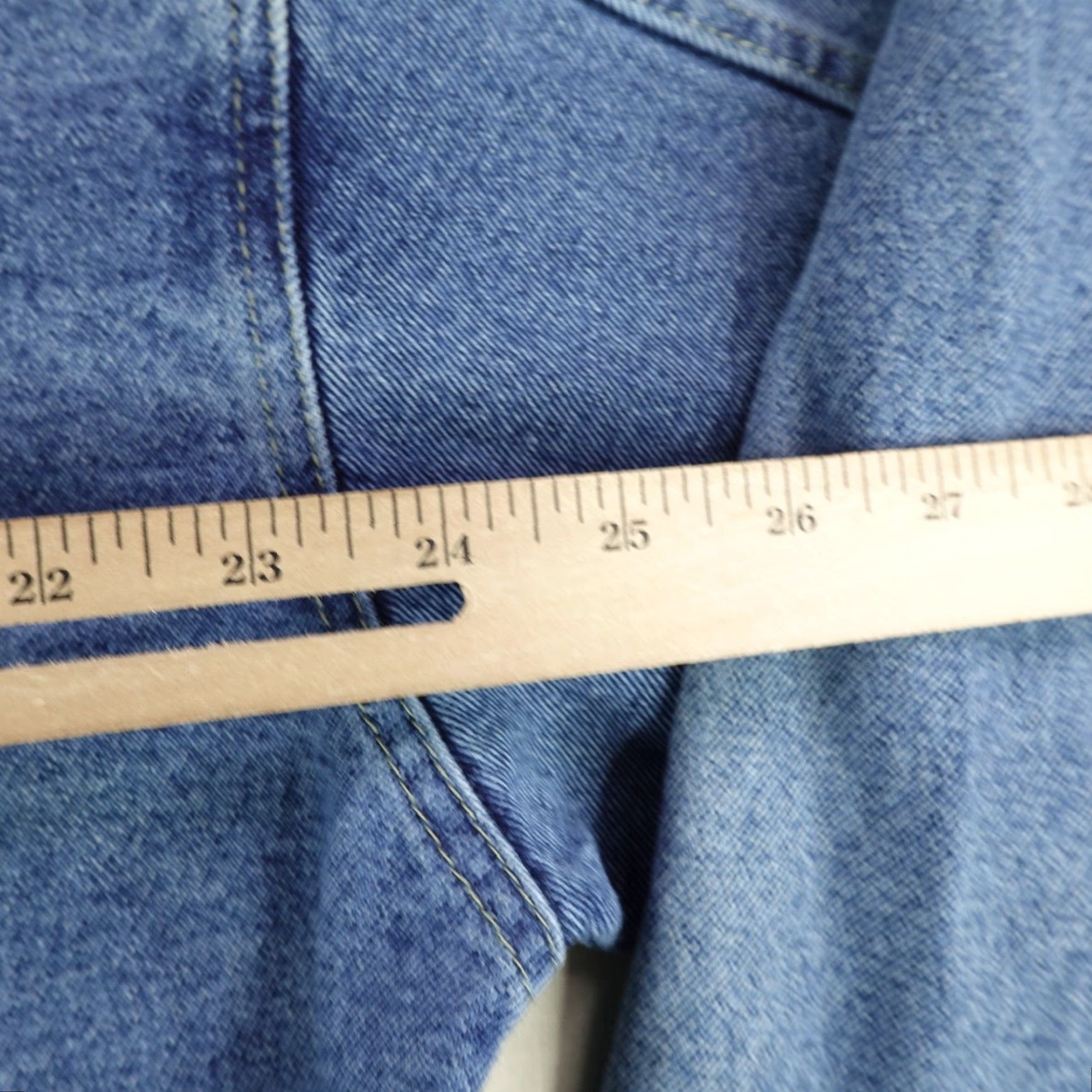 Marlboro VINTAGE Marlboro Jacket Mens Large Blue Denim Jean Trucker Coat Red Star Coat Size US 33 - 6 Thumbnail