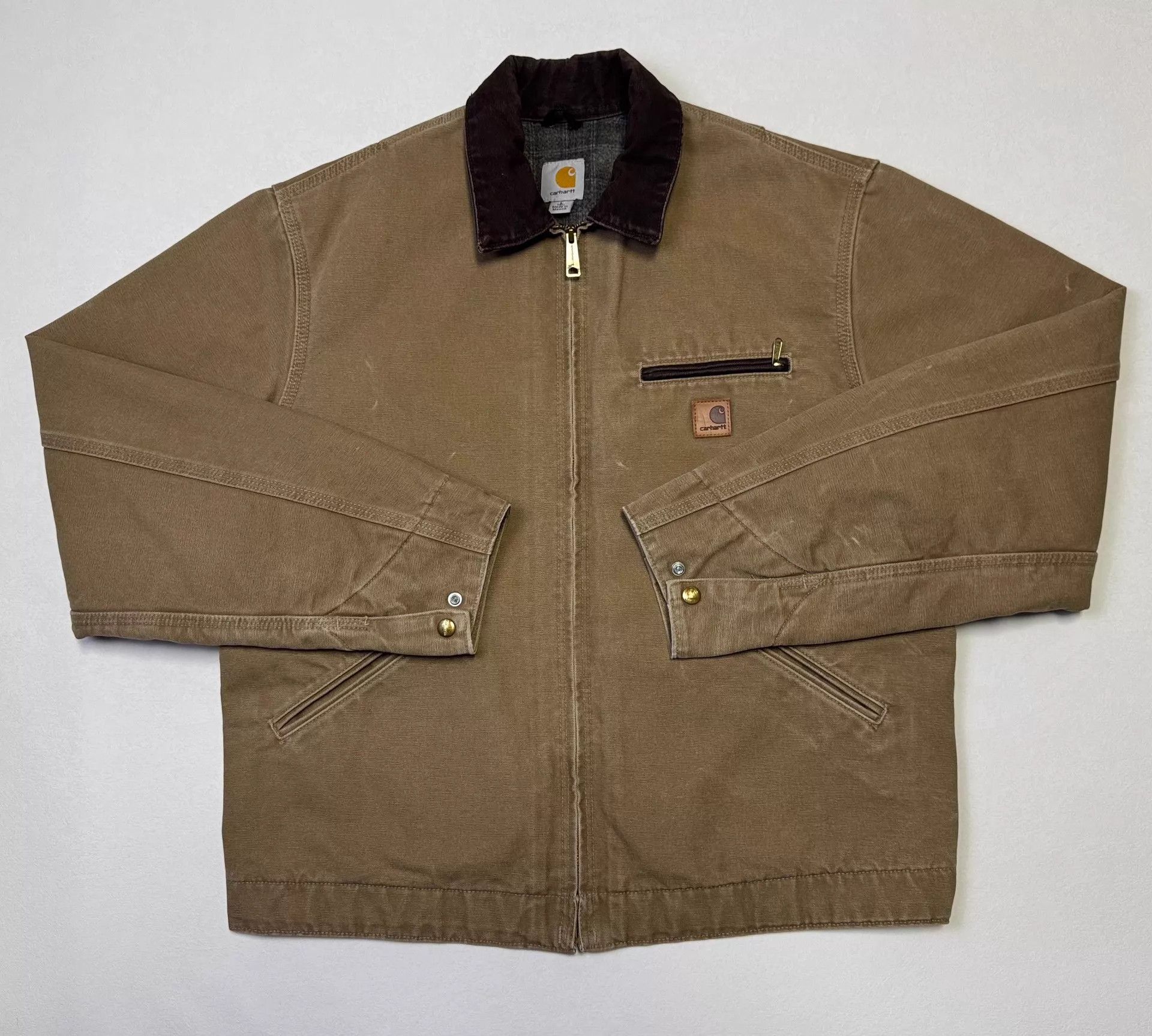 Carhartt Vintage Carhartt J97 L-Tall Brown Detroit Jacket Size US L / EU 52-54 / 3 - 1 Thumbnail