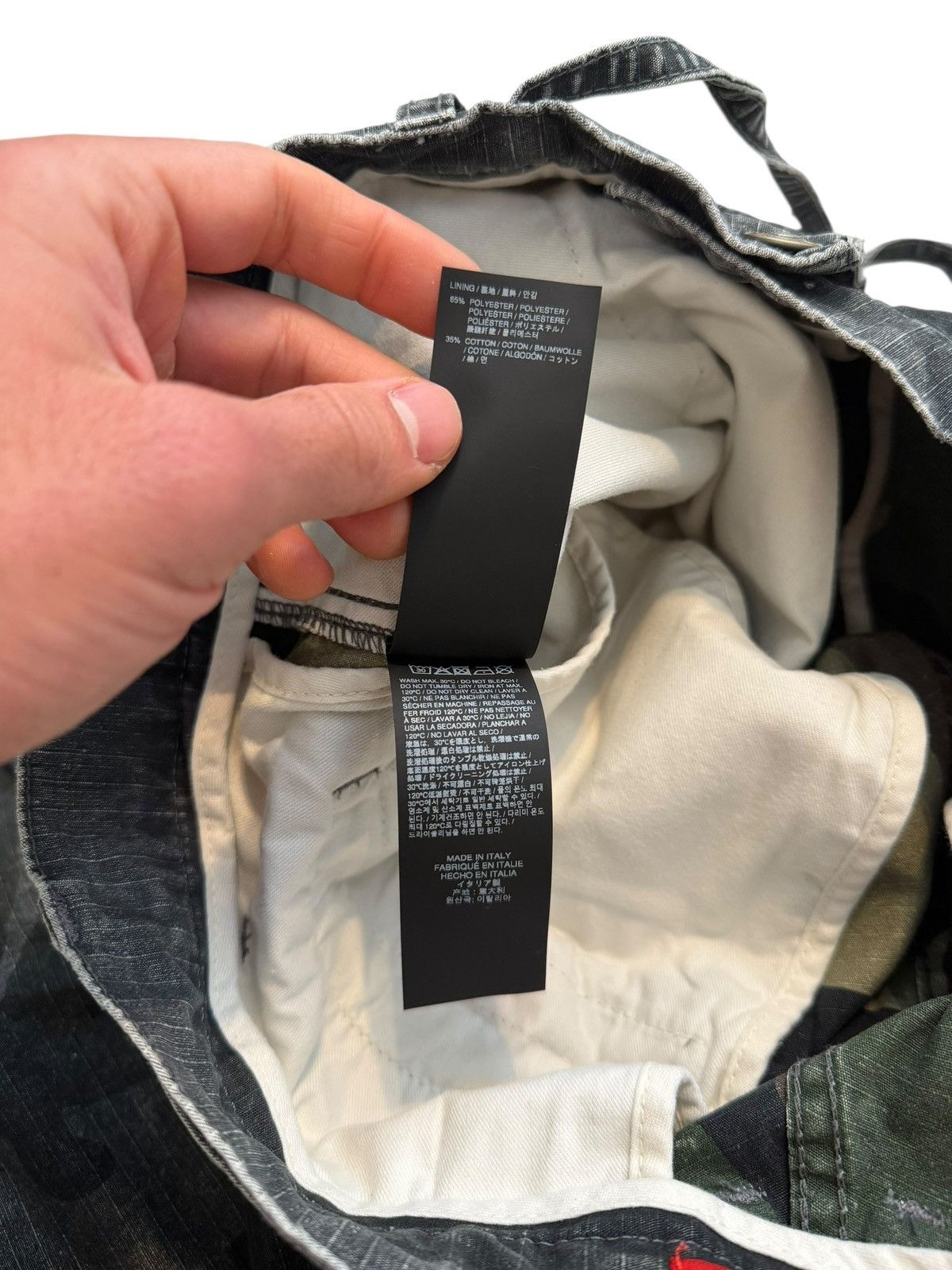424 Black Grey Reverse Camo Ripstop Cargo Shorts Size US 34 / EU 50 - 10 Thumbnail
