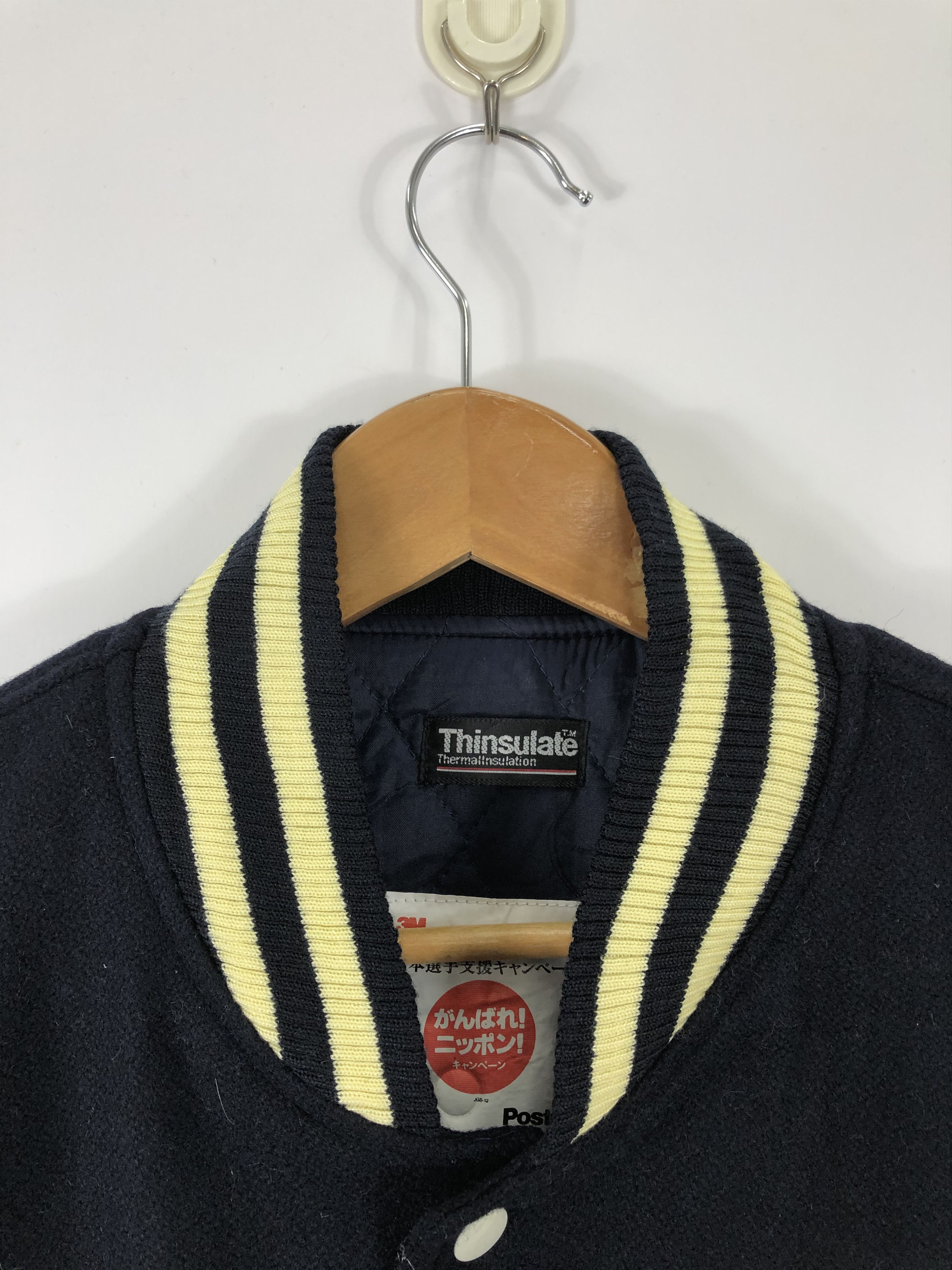 Vintage Vintage 90s Thinsulate Japan Varsity Leather Sleeve V0223 Size US L / EU 52-54 / 3 - 7 Thumbnail