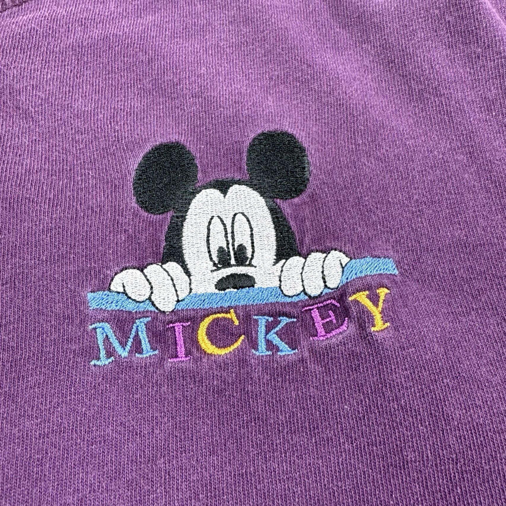 Mickey Unlimited VINTAGE Mickey Mouse Henley Long Sleeve Shirt Adult M Red Embroidered 90s Shirt Mens Size US M / EU 48-50 / 2 - 3 Thumbnail
