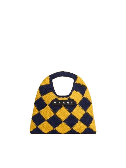 Marni o1f1d3z0725 Size: OS / Diamond Geometric-Bag in Yellow/Navy Size ONE SIZE - 1 Preview
