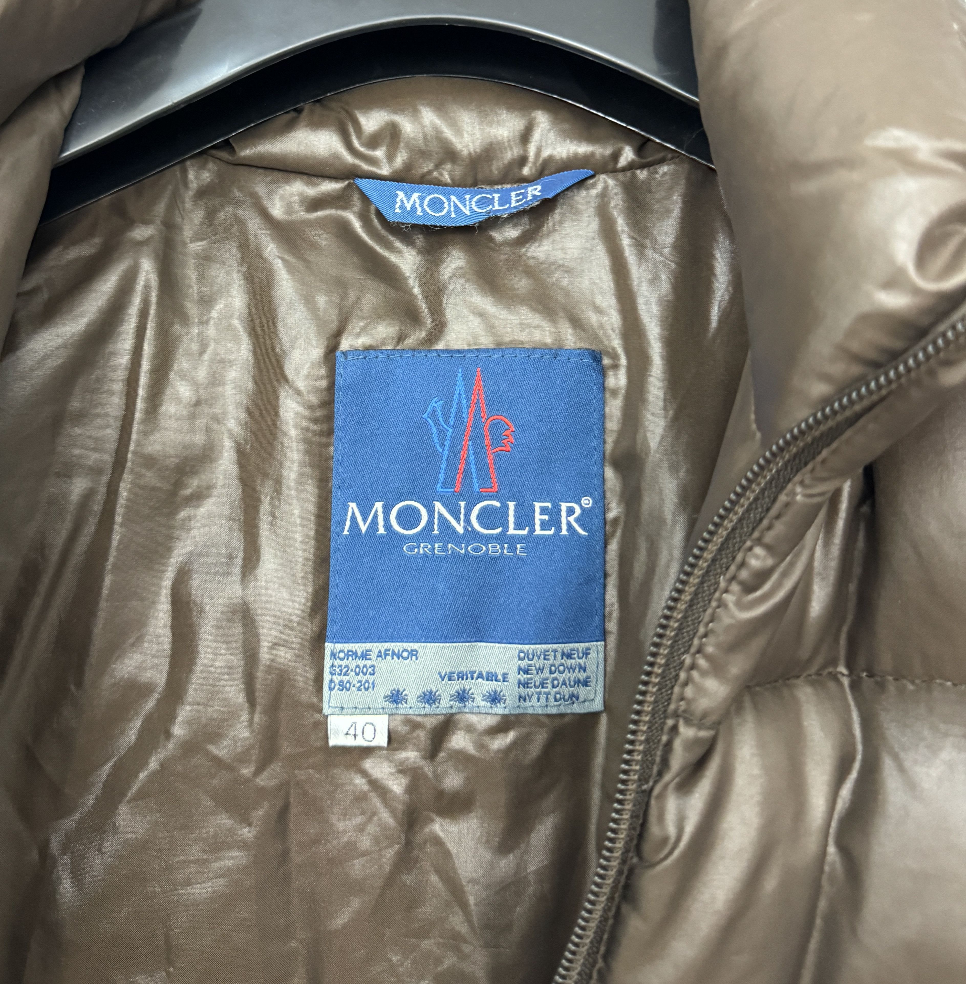 Moncler Moncler Down Jacket Puffer Zip Size 40 Brown Grenoble Size M / US 6-8 / IT 42-44 - 4 Thumbnail