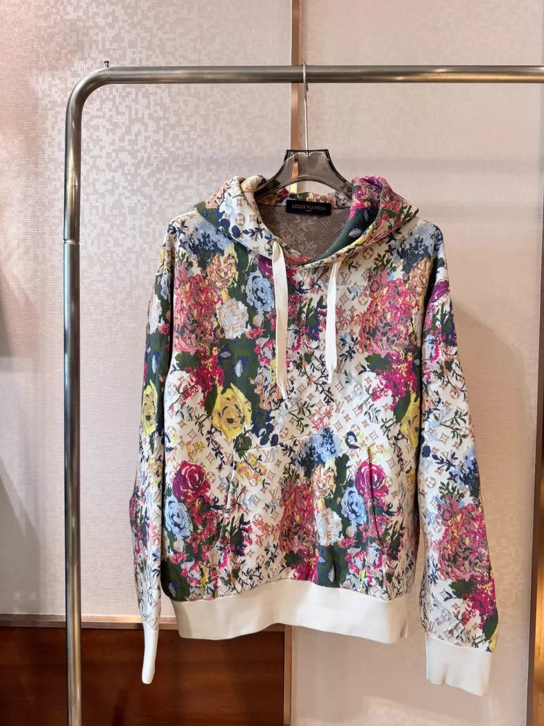 Louis Vuitton Louis Vuitton Flower full logo sweater hoodie Size US M / EU 48-50 / 2 - 1 Thumbnail