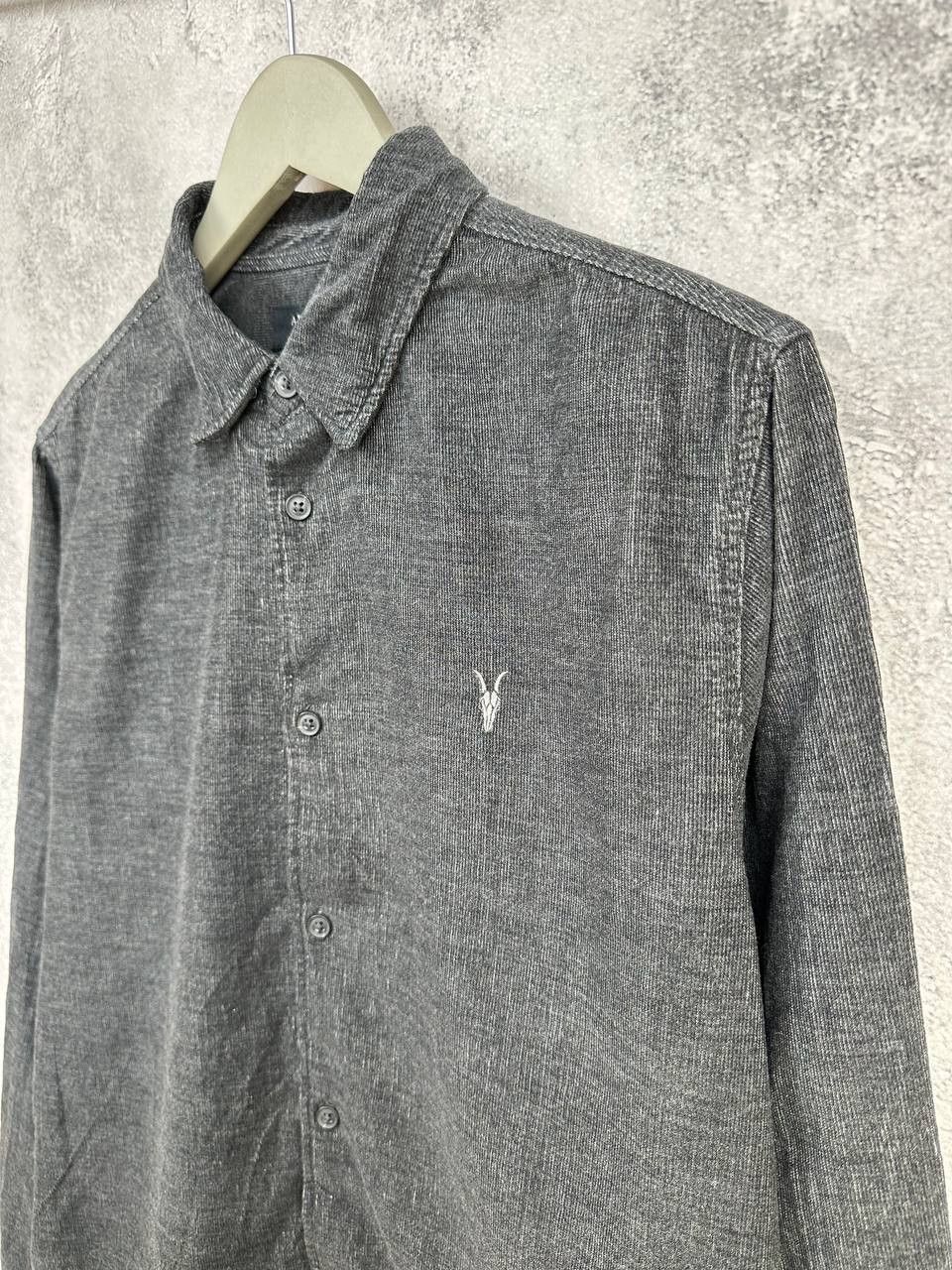 Allsaints AllSaints Lorella LS Shirt Gray Textured Ramskull Logo Size US M / EU 48-50 / 2 - 5 Thumbnail