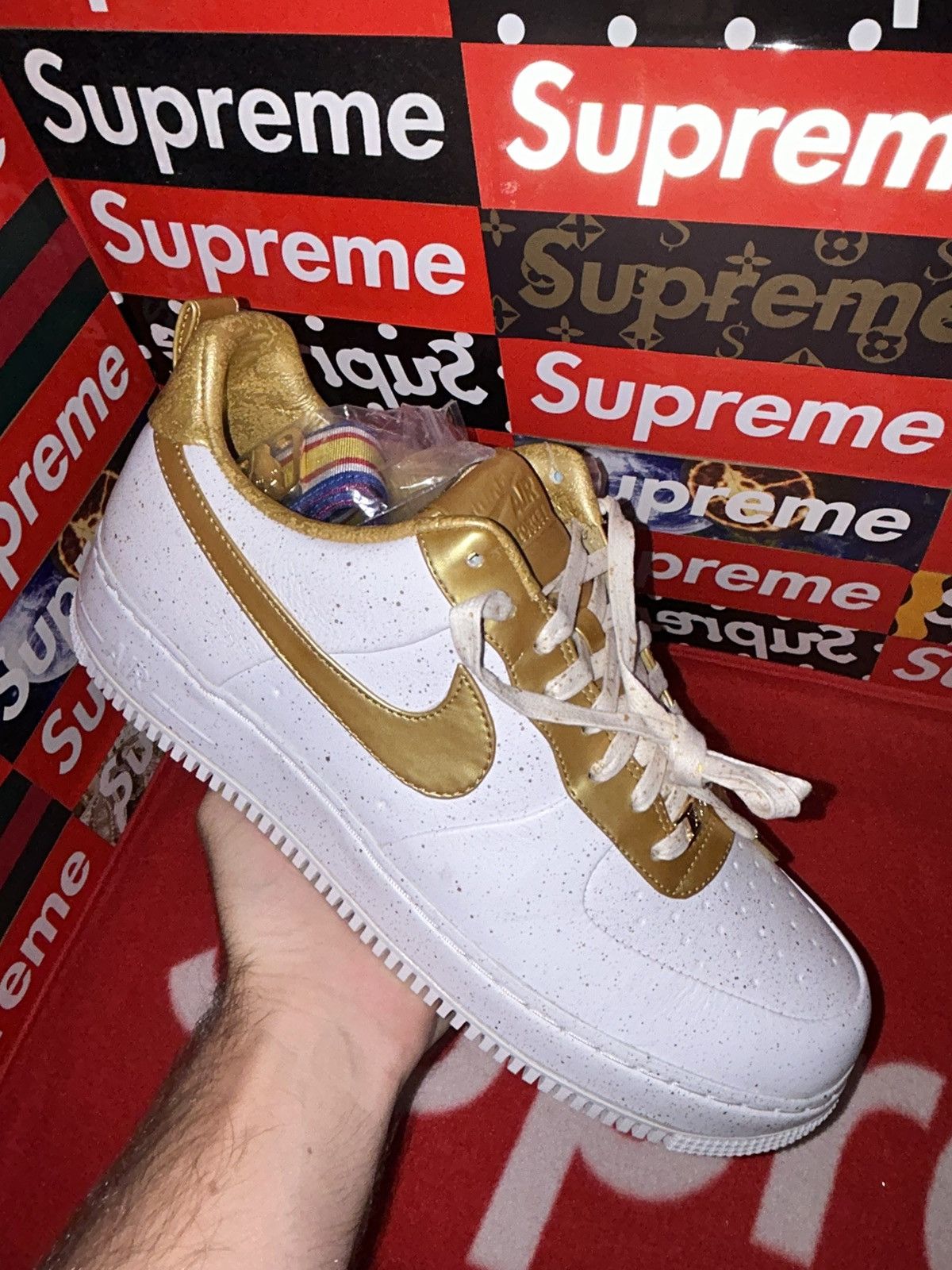 Nike Nike Air Force 1 Low ‘Supreme Gold Medal’ 516630-170 size 12 Size US 12 / EU 45 - 7 Thumbnail