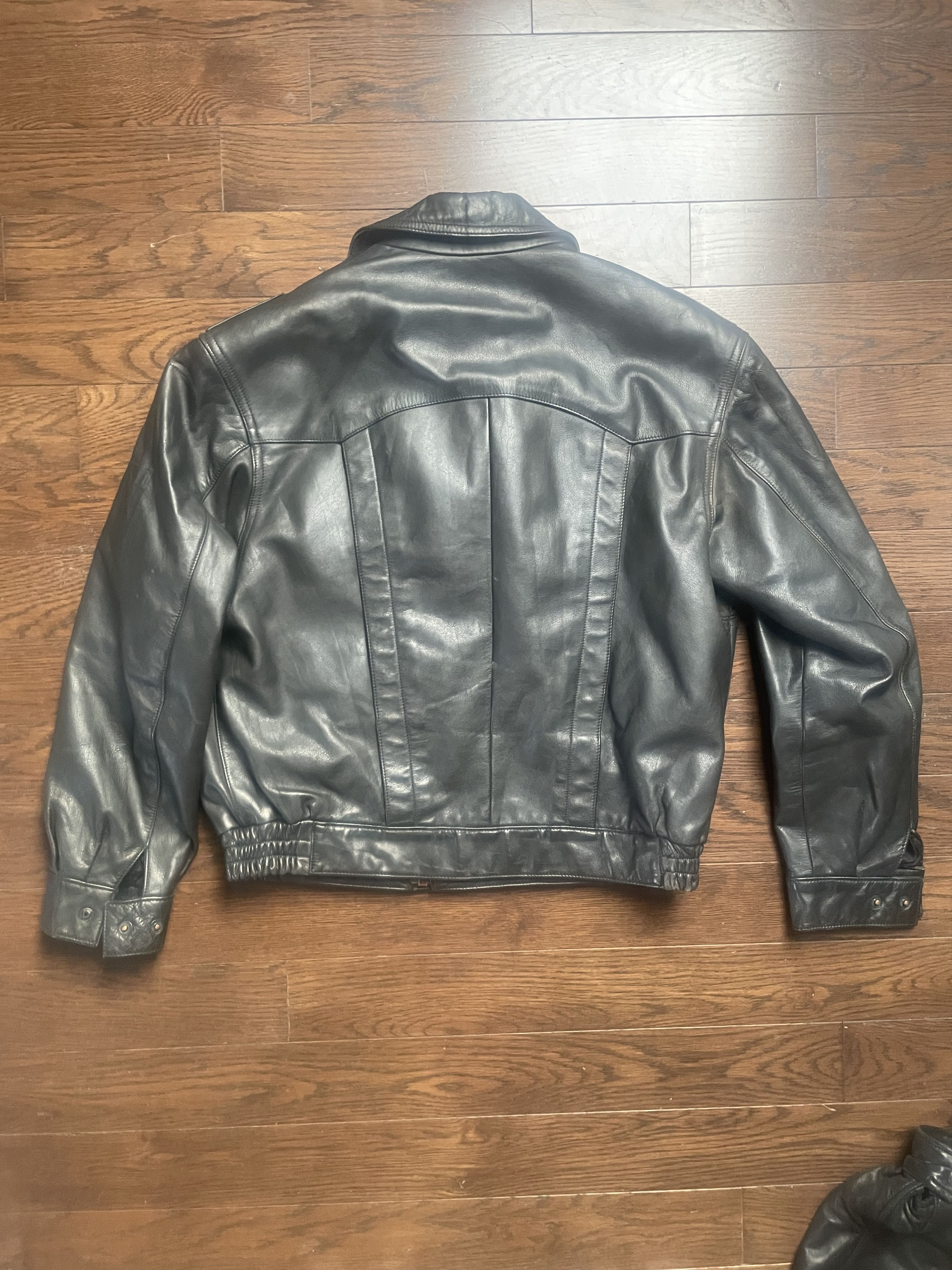 Vintage Vintage German Polizei Leather Blouson Size US M / EU 48-50 / 2 - 6 Thumbnail