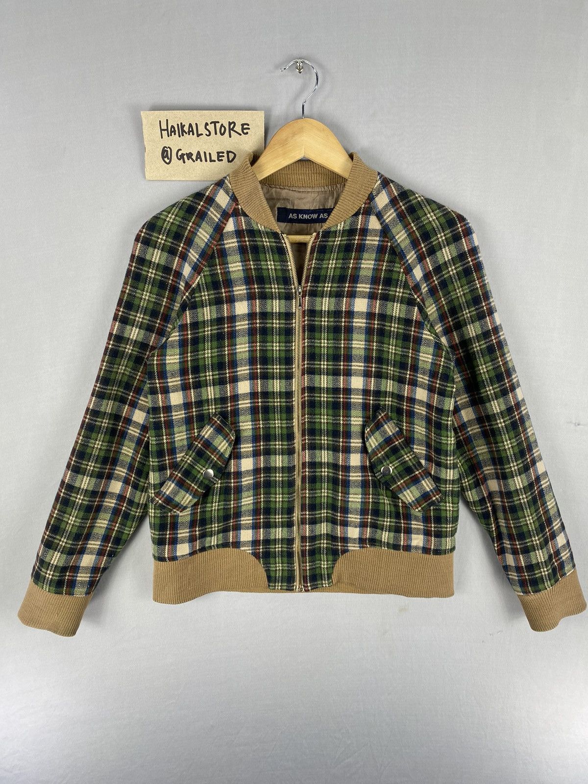 Japanese Brand Japanese Brand Zipper Wool Jacket By As Know As Size US XXS / EU 40 - 1 Thumbnail