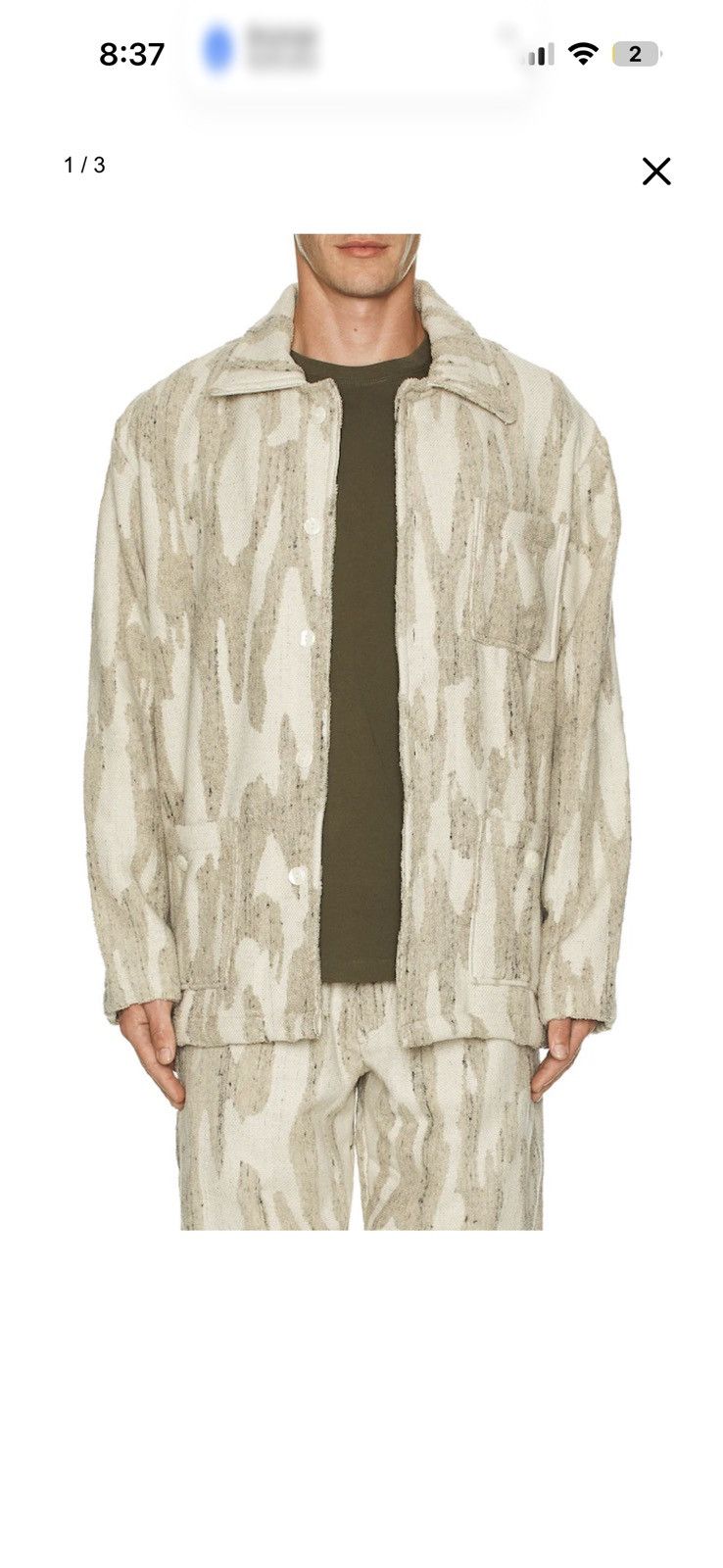 OAS OAS Fern Dandy Linen Terry Jacket Size US L / EU 52-54 / 3 - 1 Thumbnail