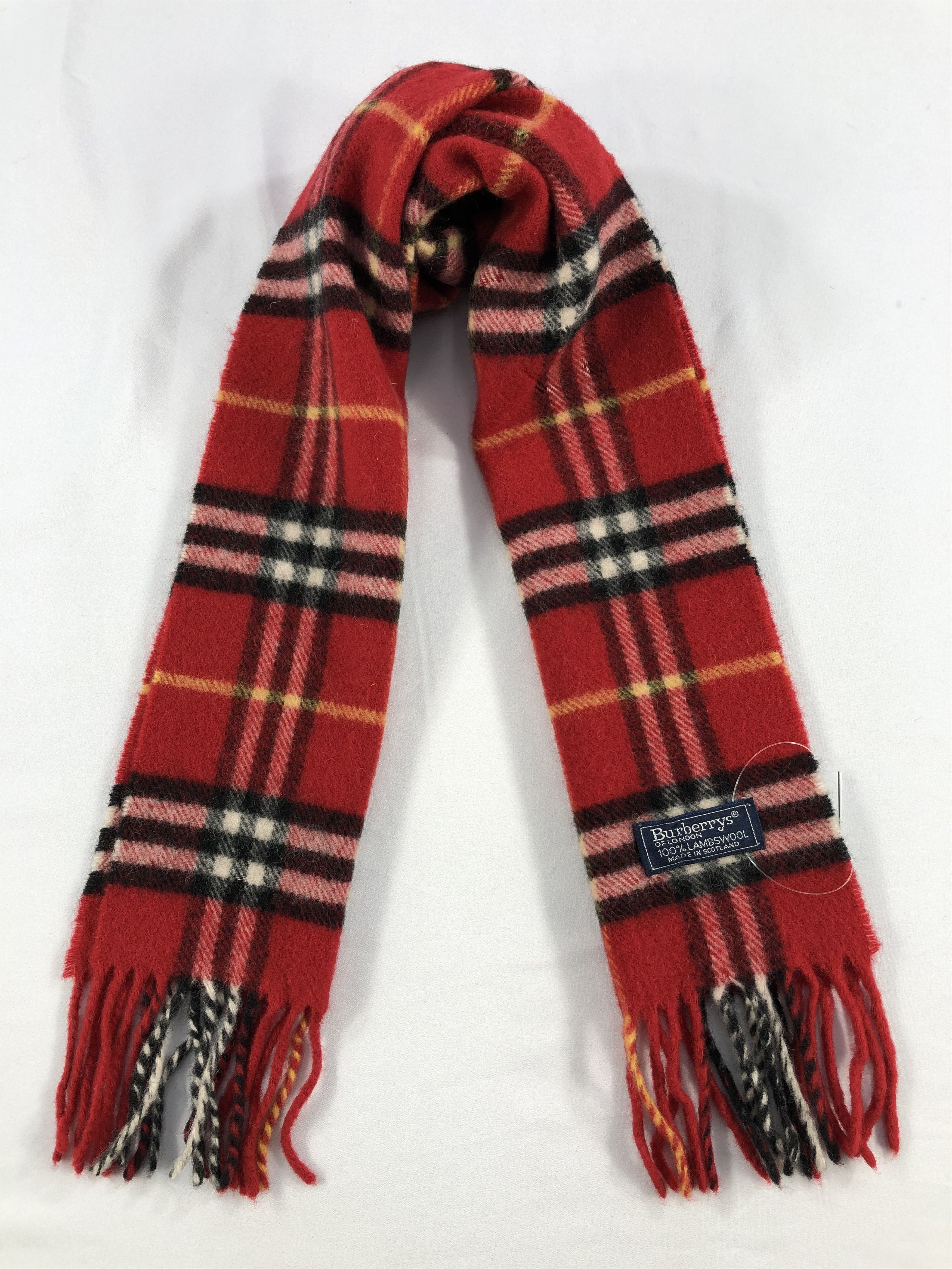 Burberry Vintage Burberry Scarf/Muffler/Neckwear MF1793 Size ONE SIZE - 1 Thumbnail
