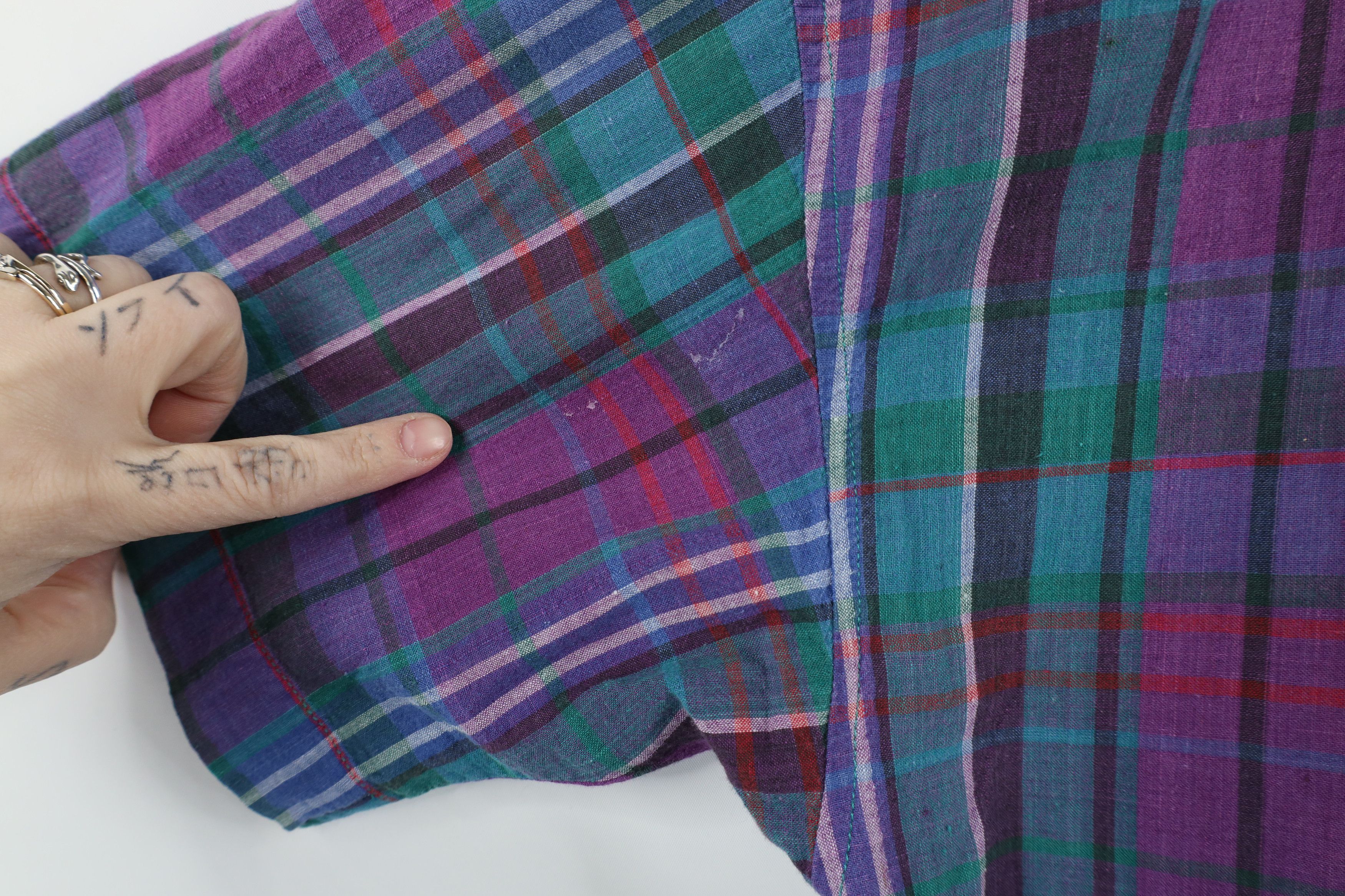 Vintage Vintage 90s Streetwear India Madras Plaid Button Down Shirt Size US M / EU 48-50 / 2 - 10 Thumbnail
