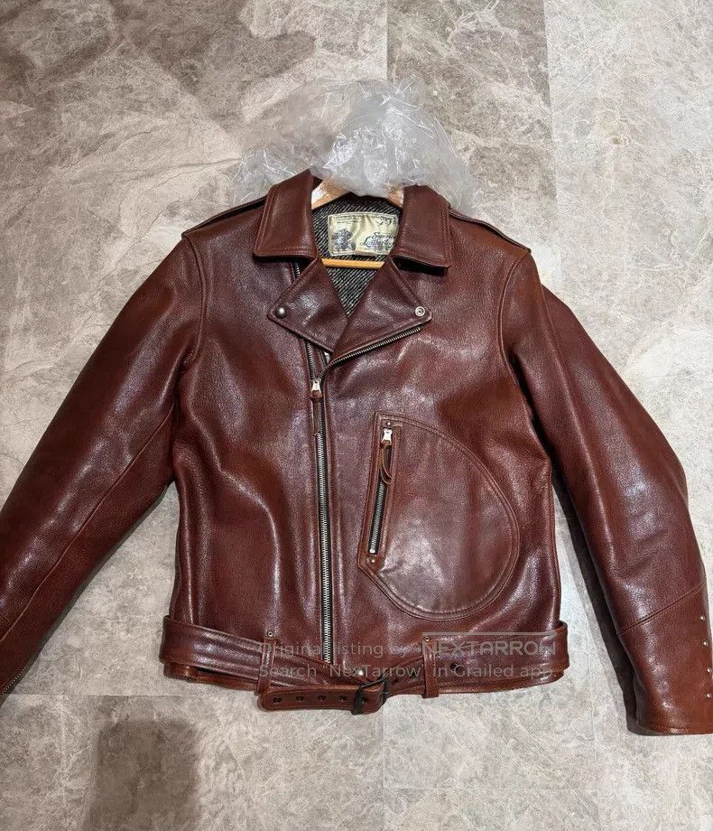 Freewheelers FREEWHEELERS Leather Jacket - Brown Size US XL / EU 56 / 4 - 1 Thumbnail