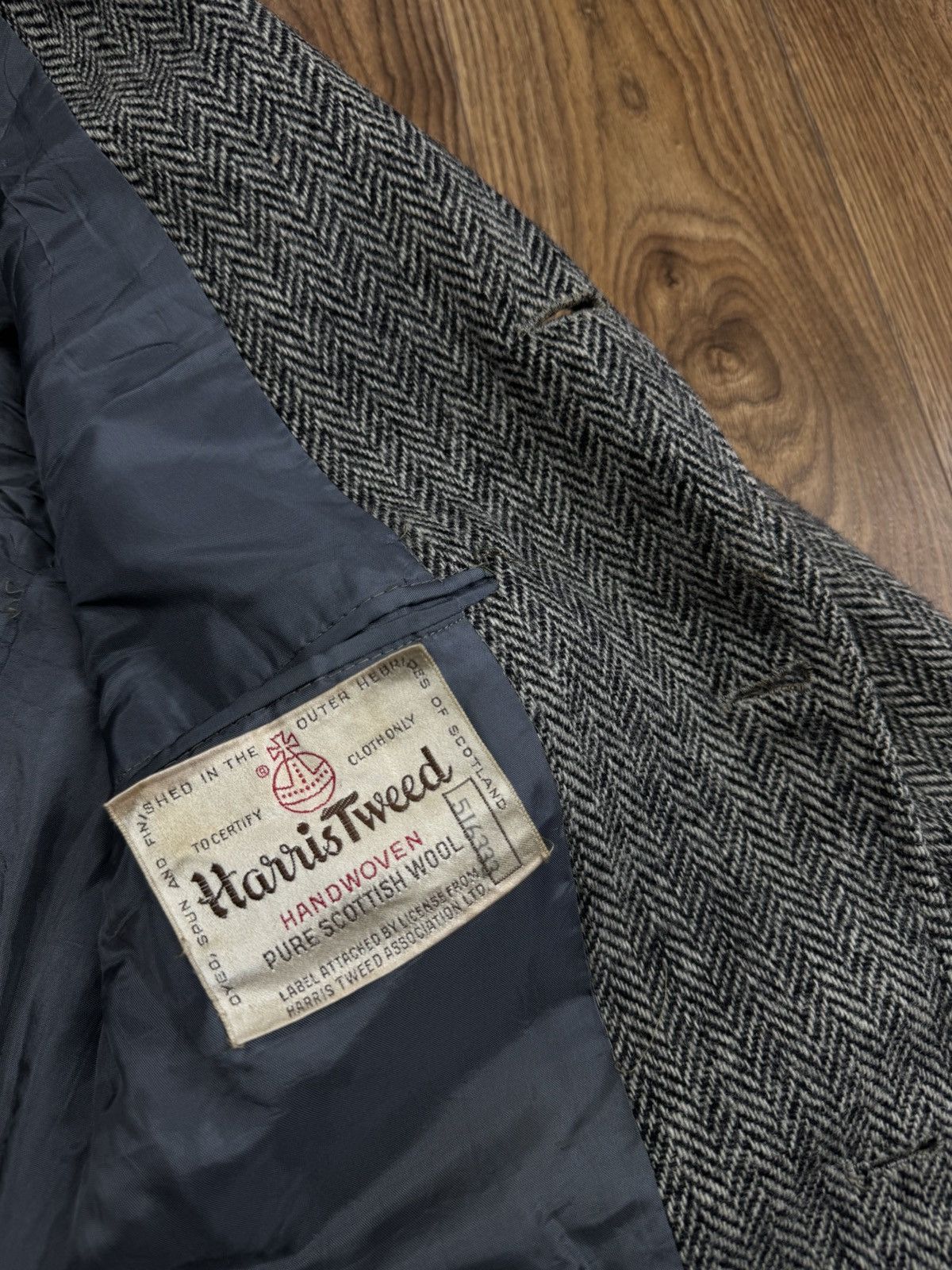 Harris Tweed Vintage wool blazer Harris Tweed original luxury item Size 40R - 2 Thumbnail