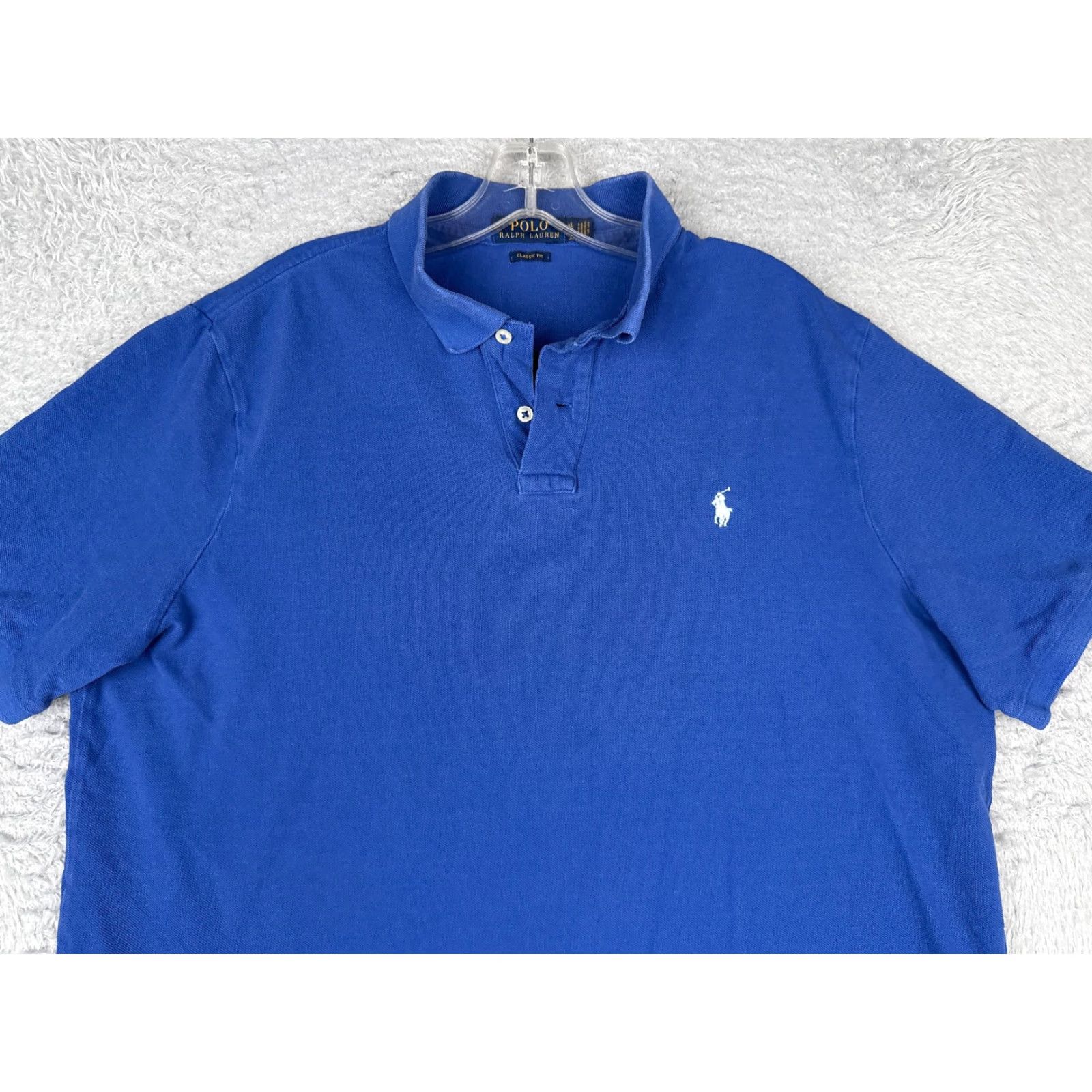 Ralph Lauren Polo Ralph Lauren Polo Shirt Men Extra Large Blue Classic Fit 100% Cotton Golf Size US XL / EU 56 / 4 - 4 Thumbnail