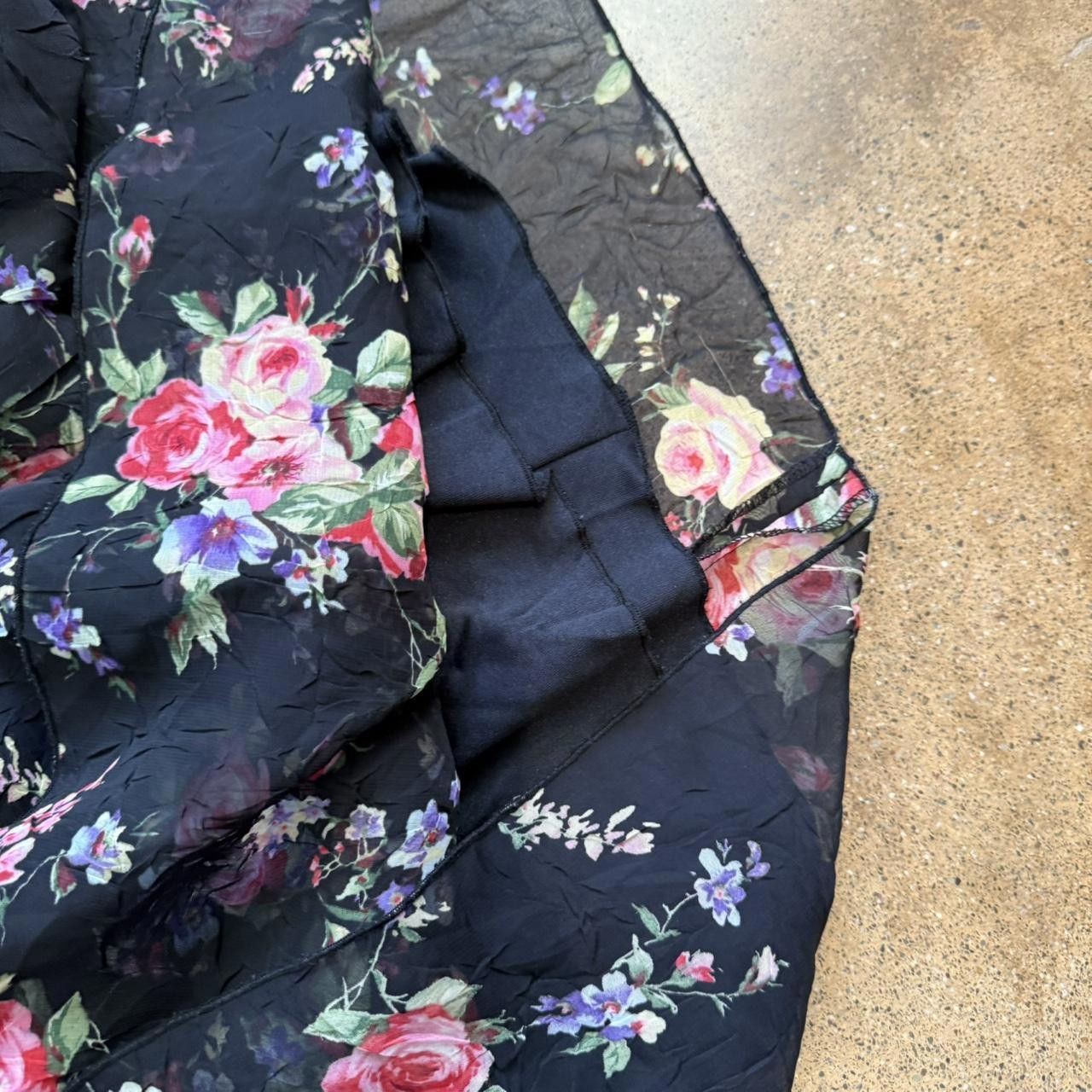 Designer 90s Floral Midi Dress Size XL / US 12-14 / IT 48-50 - 5 Thumbnail