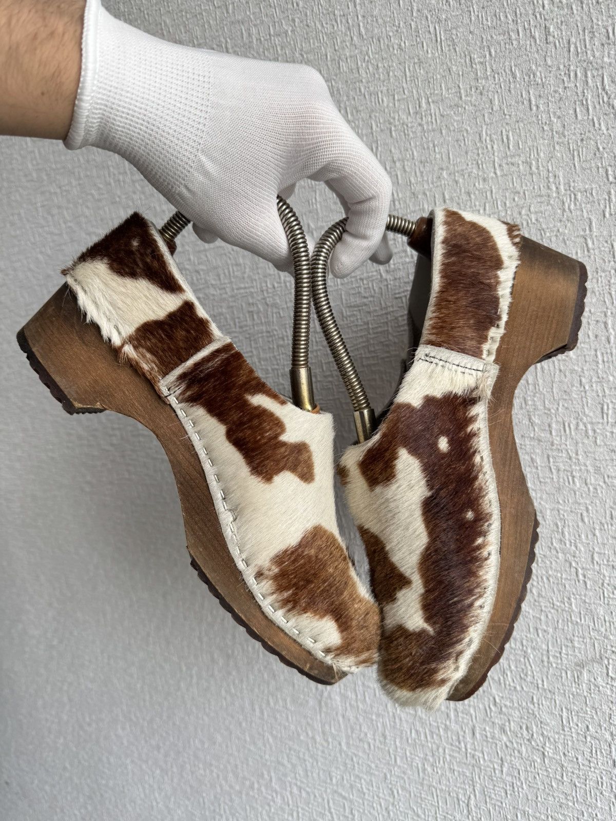 Handmade × Japanese Brand × Vintage Clogs Pascal Fur Cow Ankle Boot Y2K style Size US 9 / IT 39 - 7 Thumbnail