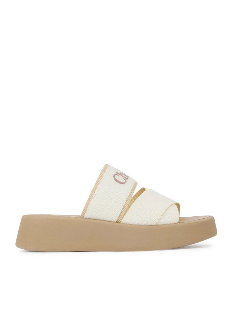 image of Chloe Mila Flat Mule Shoess in Beige, Women's (Size 8)