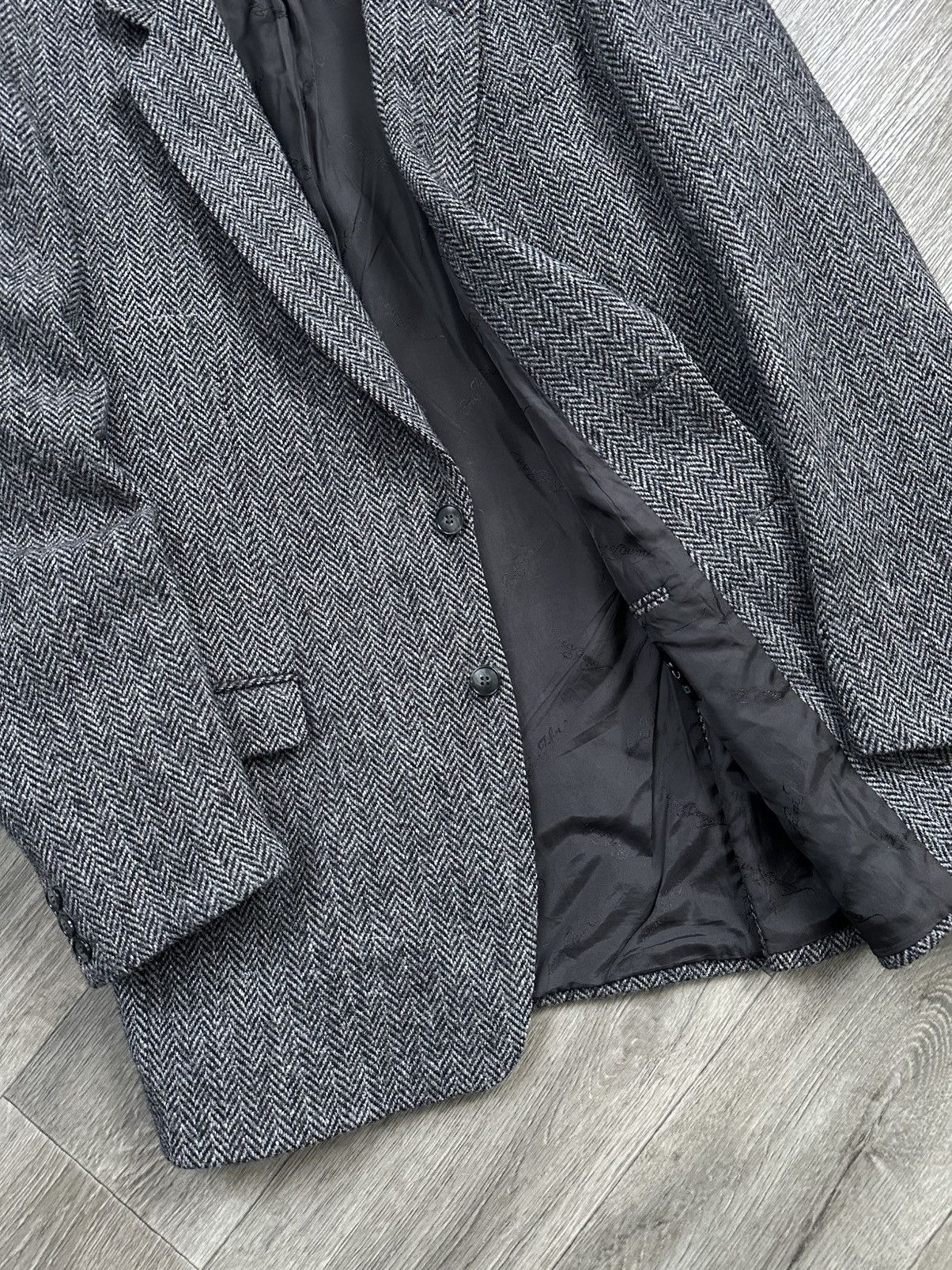 Harris Tweed 🫧 HARRIS TWEED WOOL BLAZER JACKET JAPANESE BRAND Size 46L - 3 Thumbnail