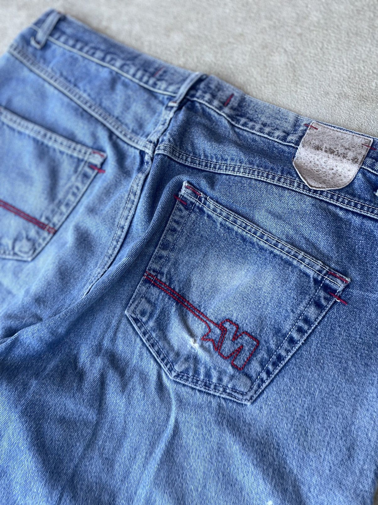 Mecca × Vintage Vintage Mecca Embroidered Denim Baggy Size US 42 / EU 58 - 2 Thumbnail