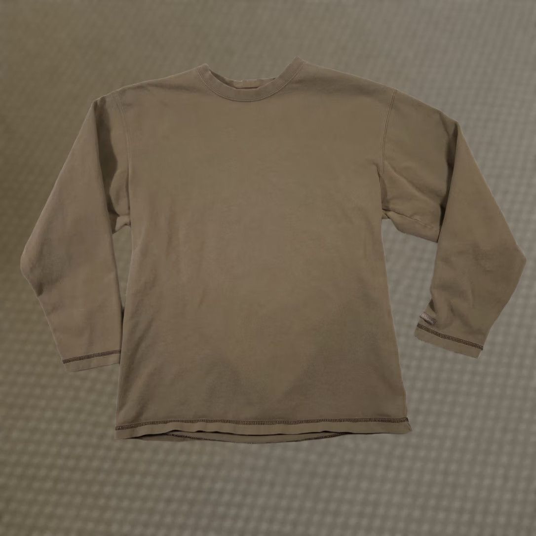 Olive Columbia Shirt Mens Medium Olive Green Long Sleeve Cotton Crewneck Outdoor Size US M / EU 48-50 / 2 - 1 Thumbnail