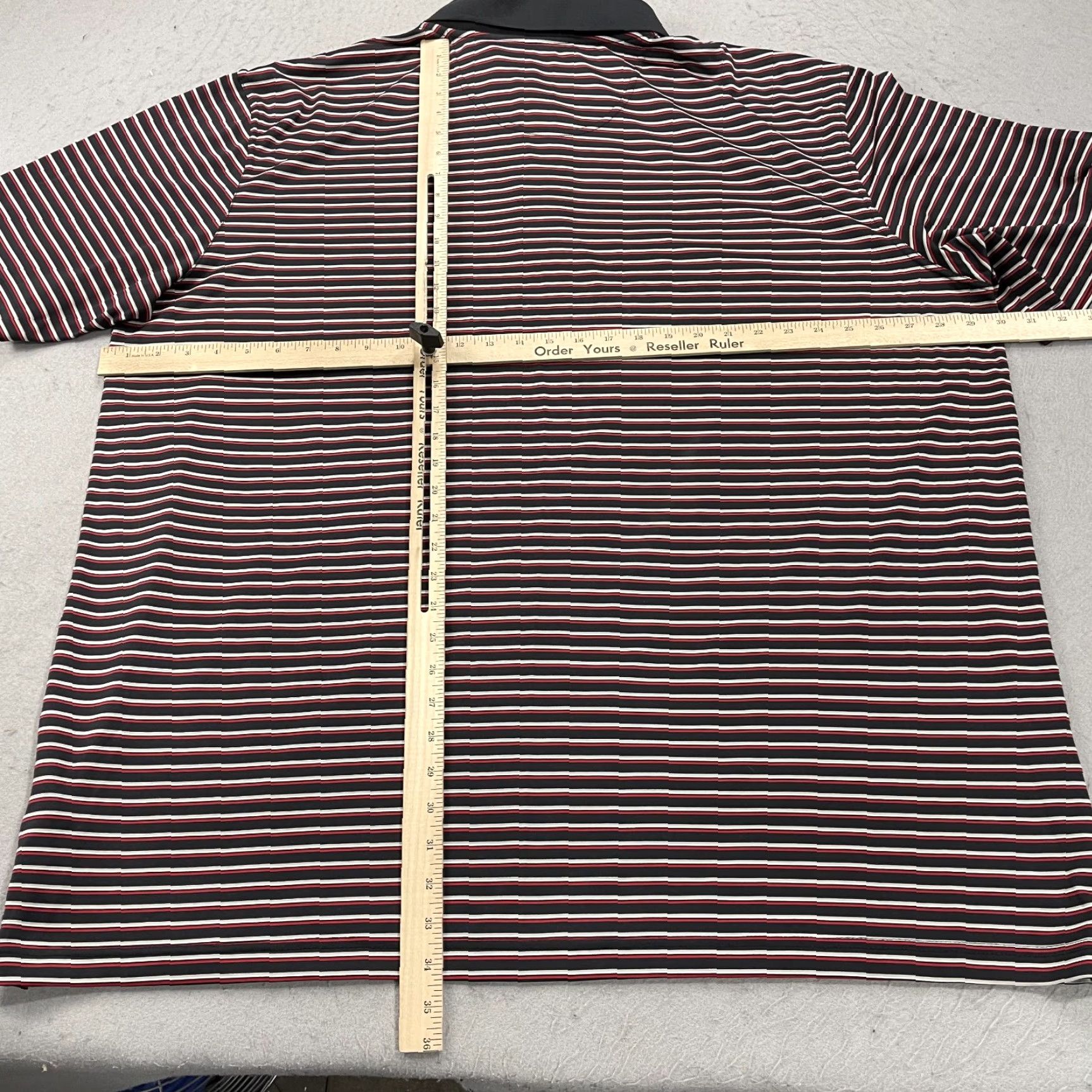 Reebok Reebok Golf Polo Shirt Mens 4XL Black Striped Performance Stretch Polo Short Sleeve Golf Mens 4XL Black Striped Performance Stretch Shirt Size US XXL / EU 58 / 5 - 6 Thumbnail