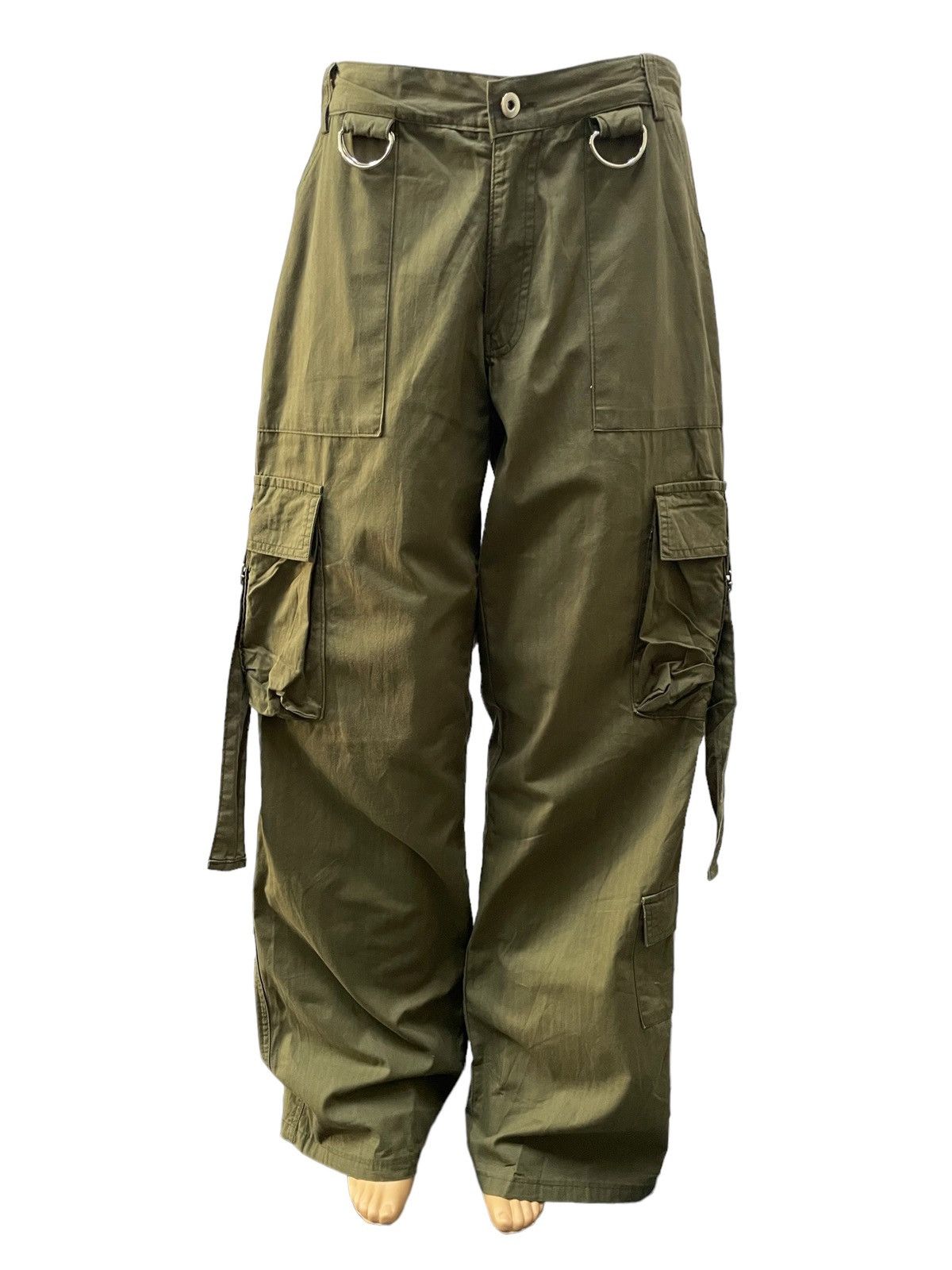 Japanese Brand × Junya Watanabe Atlantis Japan Wide Baggy Loose Parachute Cargo Pants Size US 31 - 3 Thumbnail