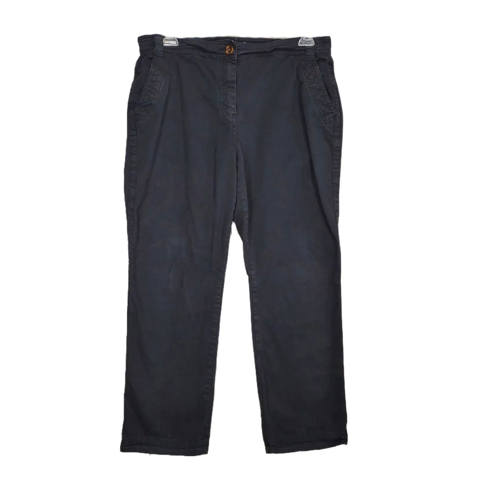Boden BODEN Women's US 12 Black Casual Chino Ankle Pants 36x27" Size 34" / US 12 / IT 48 - 1 Thumbnail