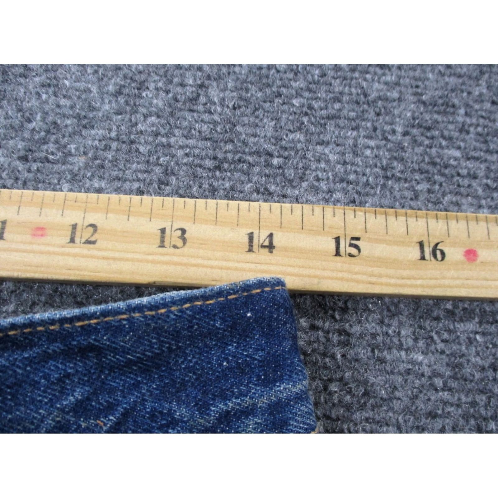 Vintage RRL Jeans Mens 29 X 30 Slim Denim Selvedge Stretch Straight 5-Pocket Blue) Size US 29 - 6 Thumbnail