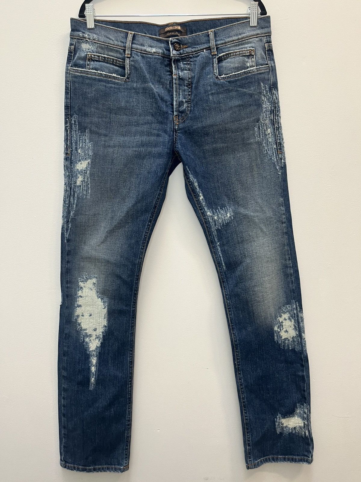Vintage Roberto Cavalli Distressed Jeans