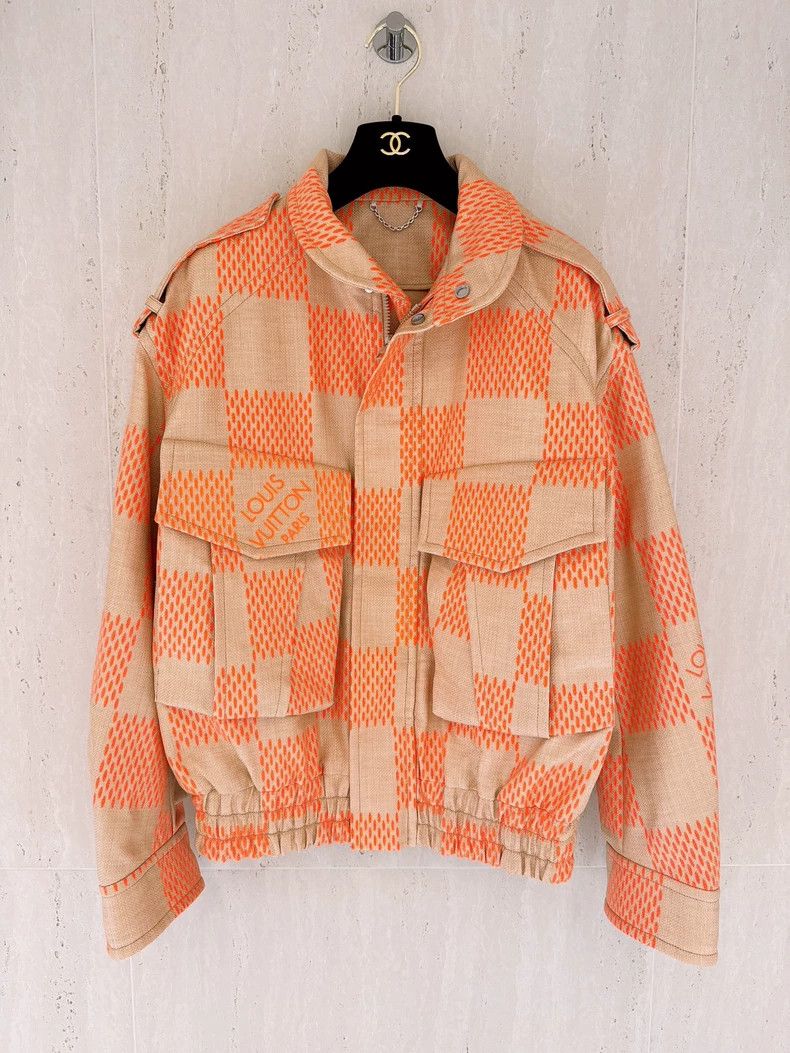 Louis Vuitton Louis Vuitton Orange checkerboard jacket 2503-Nextarrow Size US S / EU 44-46 / 1 - 1 Thumbnail