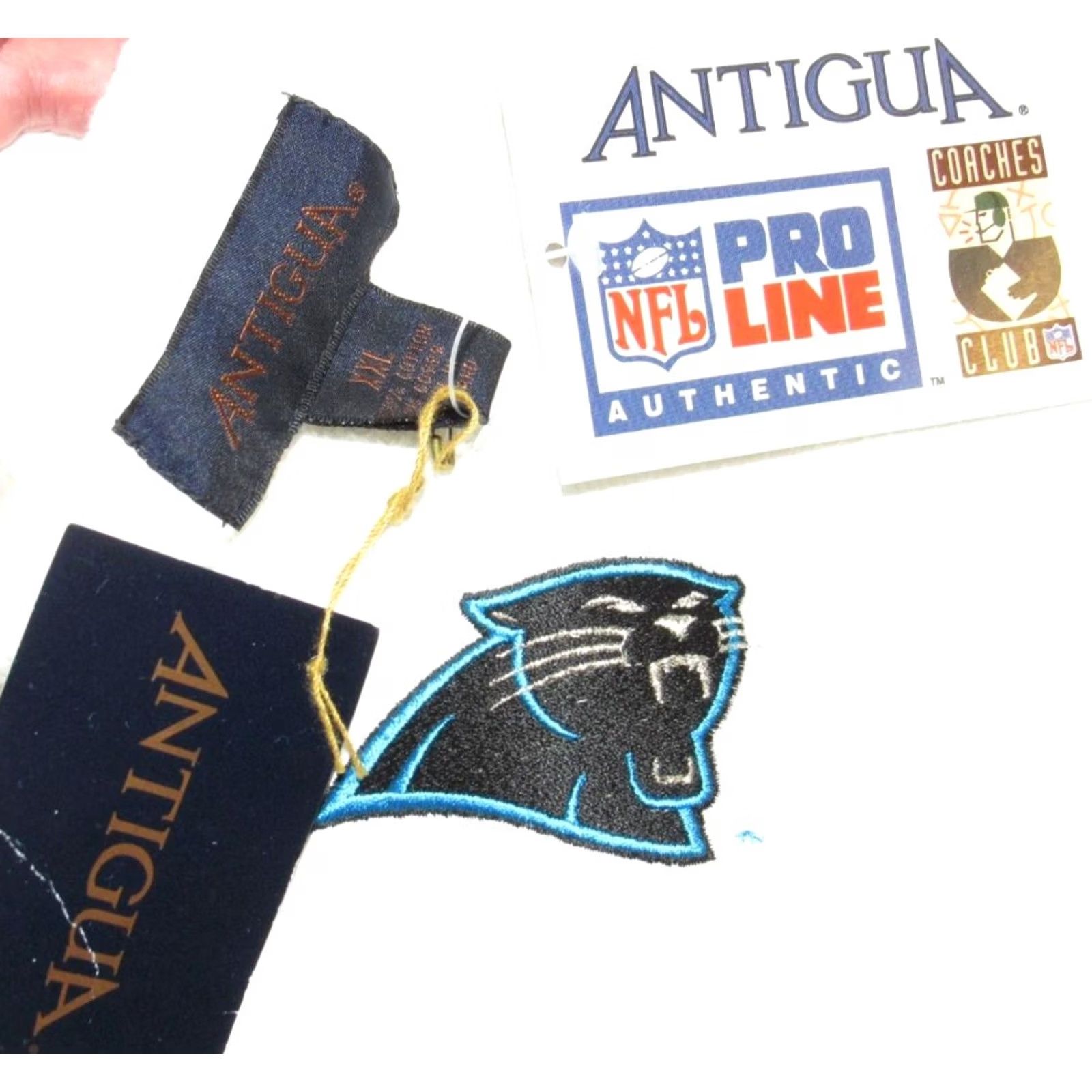 Vintage Vtg ANTIGUA Carolina Panthers Cotton Sweater XXL NWT Size US XXL / EU 58 / 5 - 3 Thumbnail