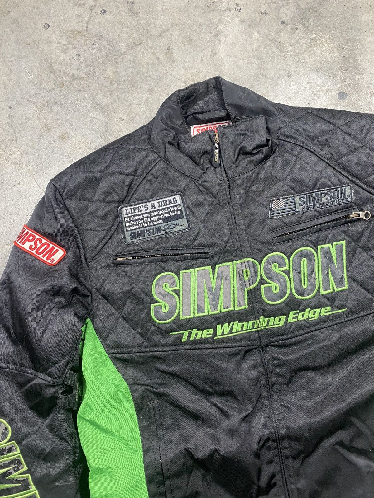 Other Rare Simpson Biker Racing Jacket Size US M / EU 48-50 / 2 - 2 Thumbnail